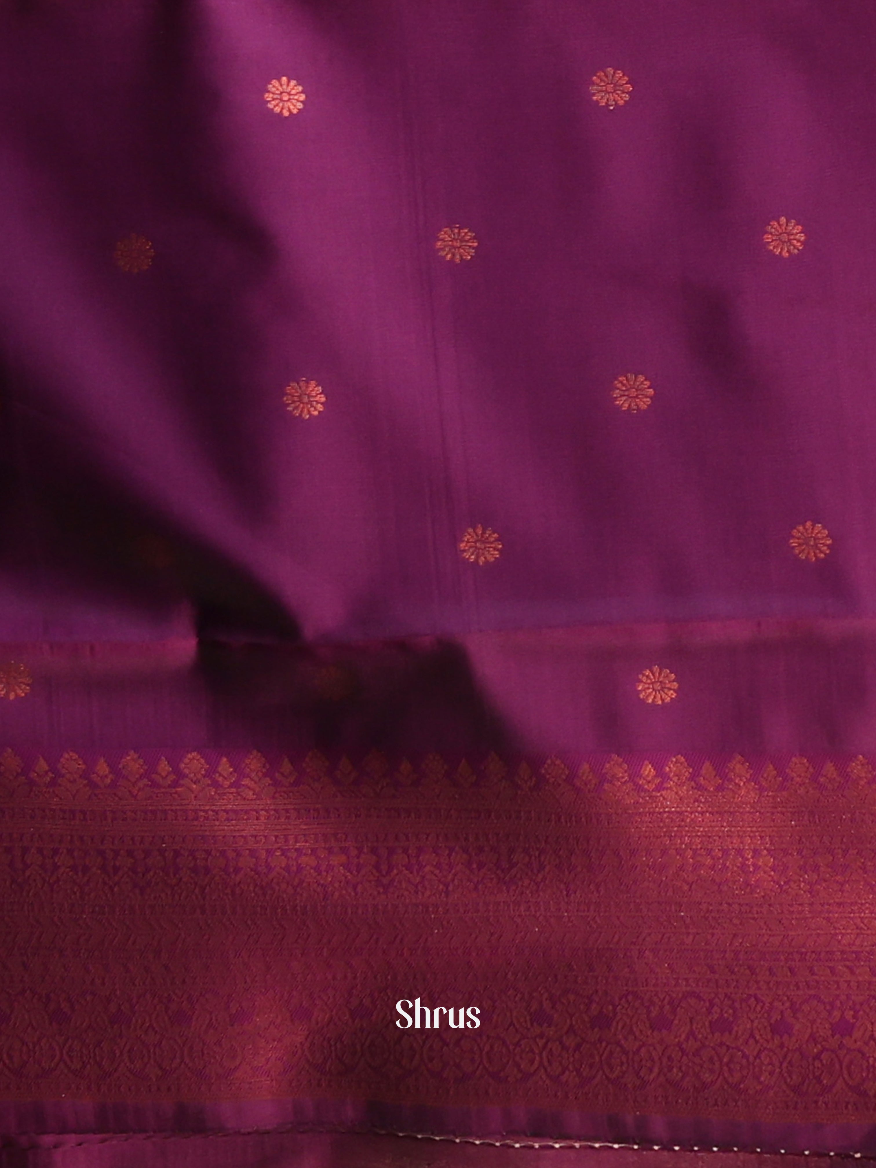 Green & Purple - Semi Arani Silk Saree - Shop on ShrusEternity.com