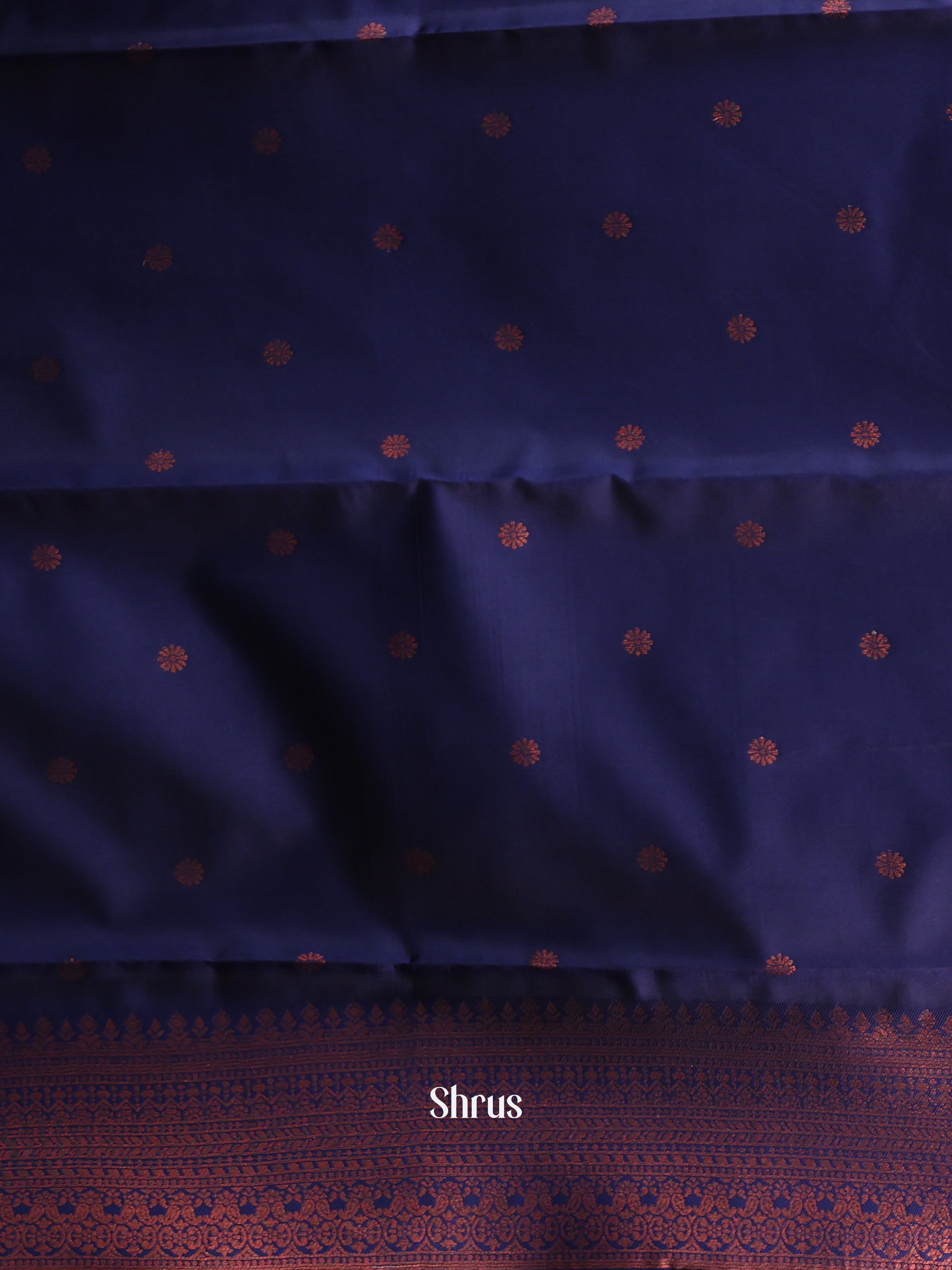 Teal & Blue- Semi Arani Silk Saree - Shop on ShrusEternity.com