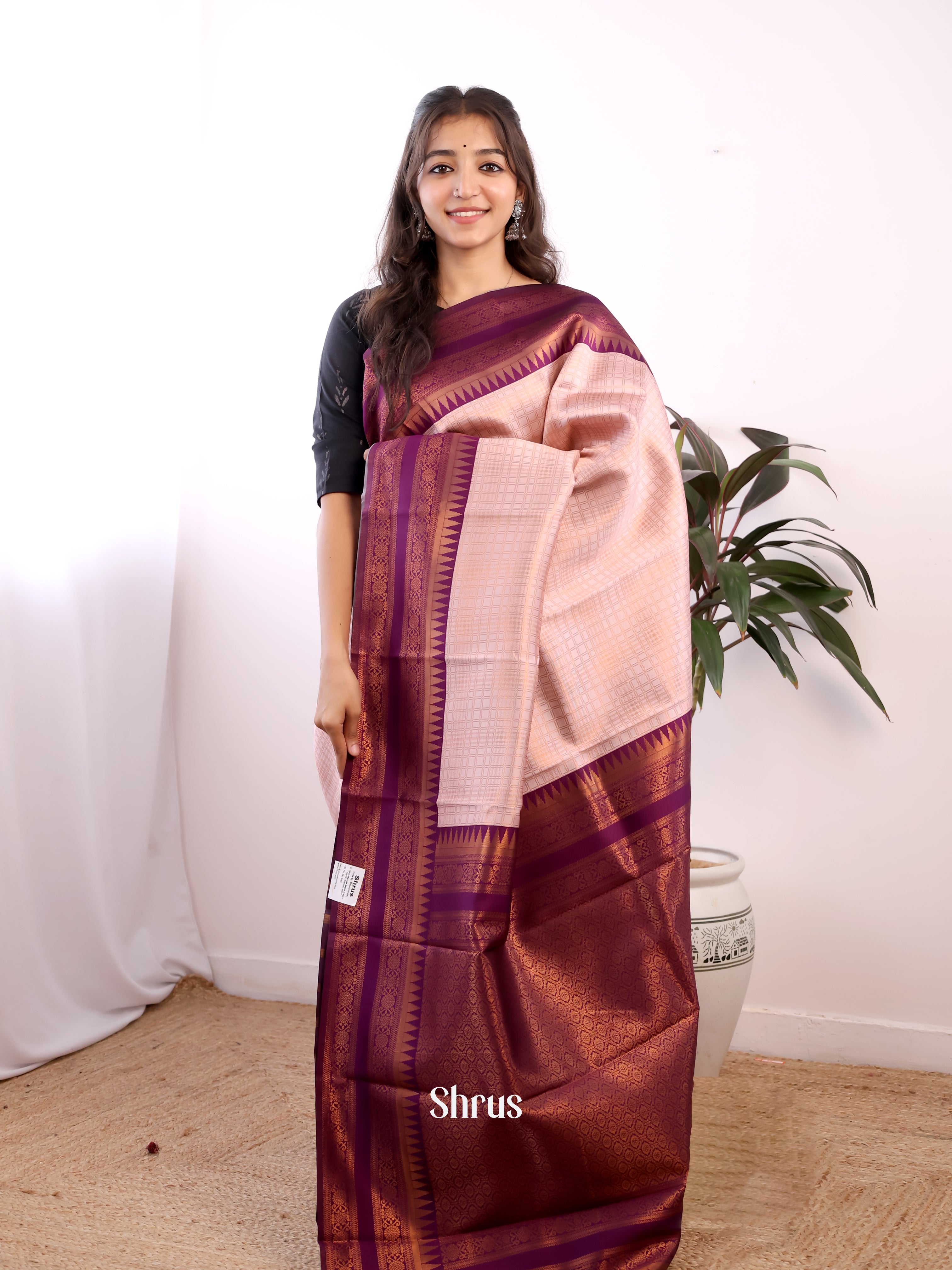 CIS05309 - Semi Arani Silk Saree - Shop on ShrusEternity.com