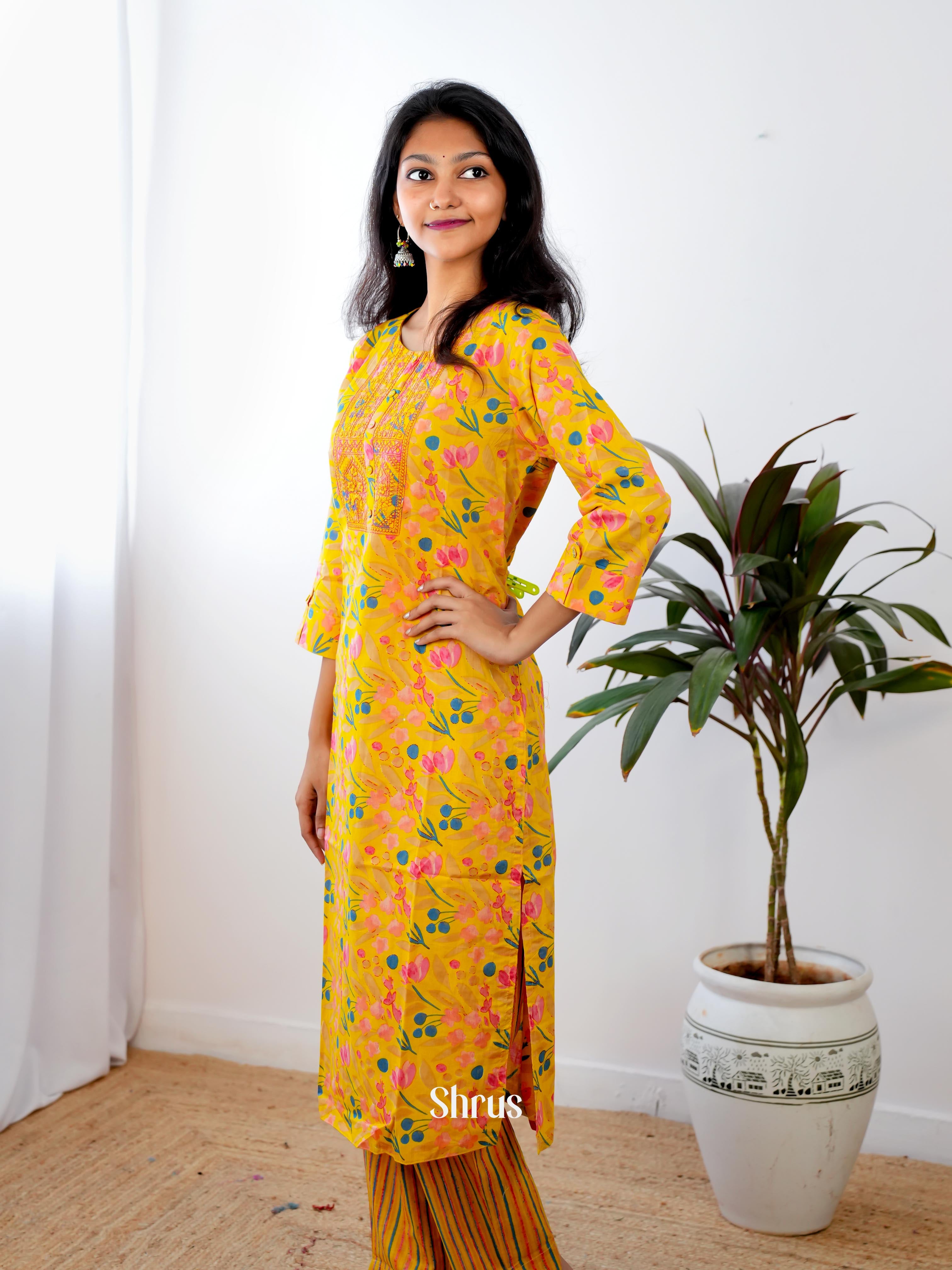 Mustard- 2pc Casual Readymade Suits - Shop on ShrusEternity.com