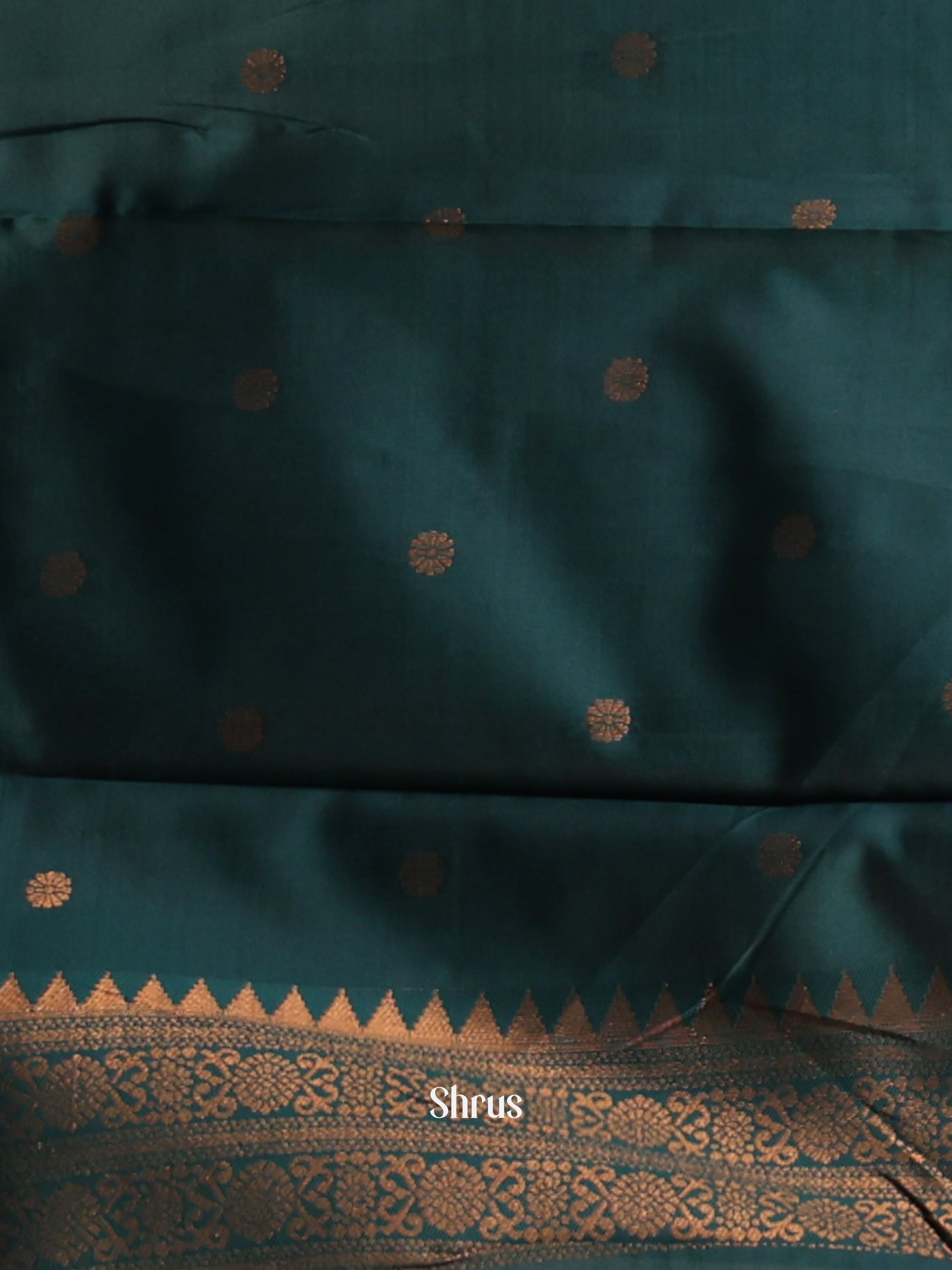 Pink & Green- Semi Arani Silk Saree - Shop on ShrusEternity.com