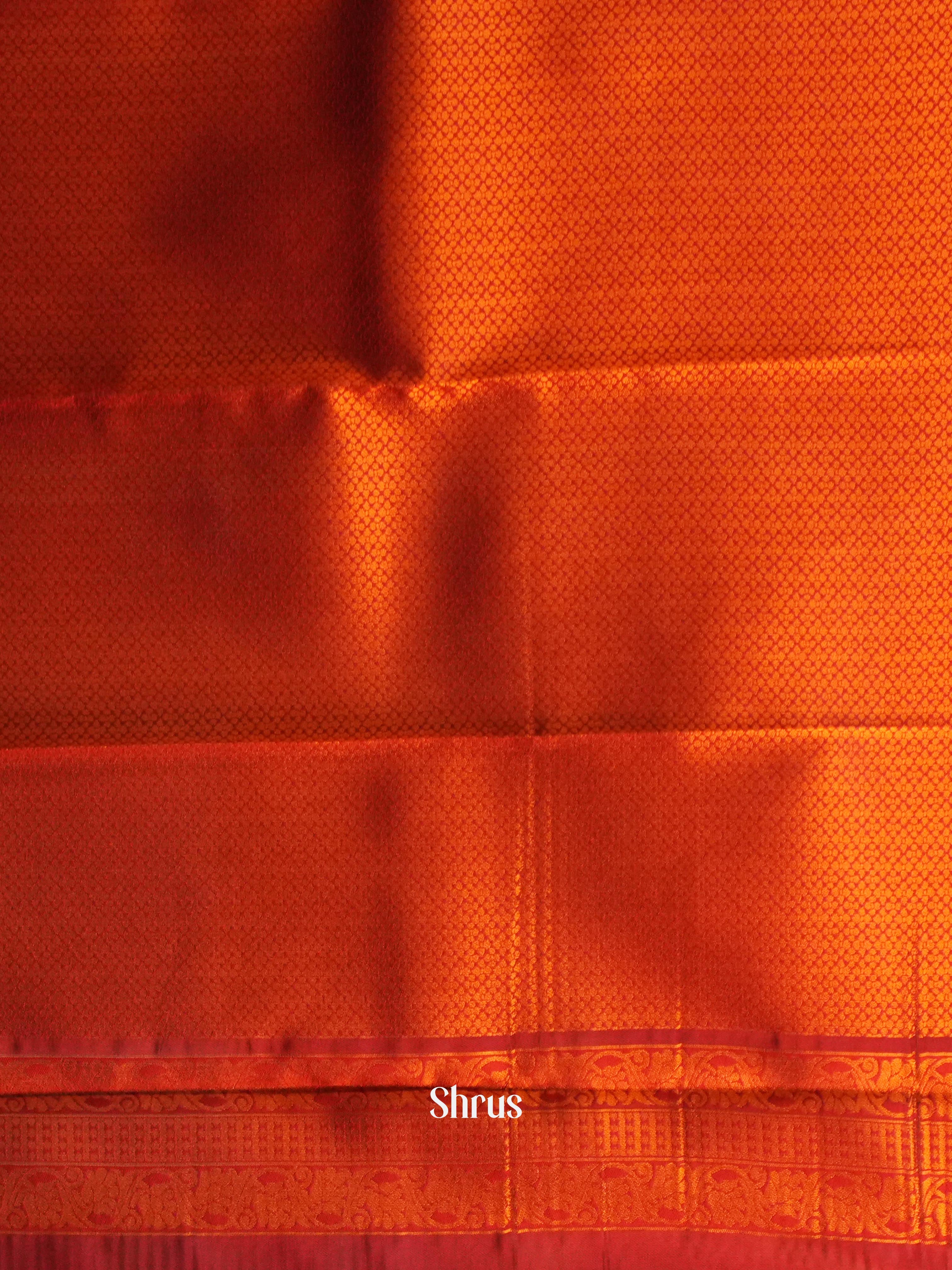 Blue & Maroon- Semi Arani Silk Saree - Shop on ShrusEternity.com