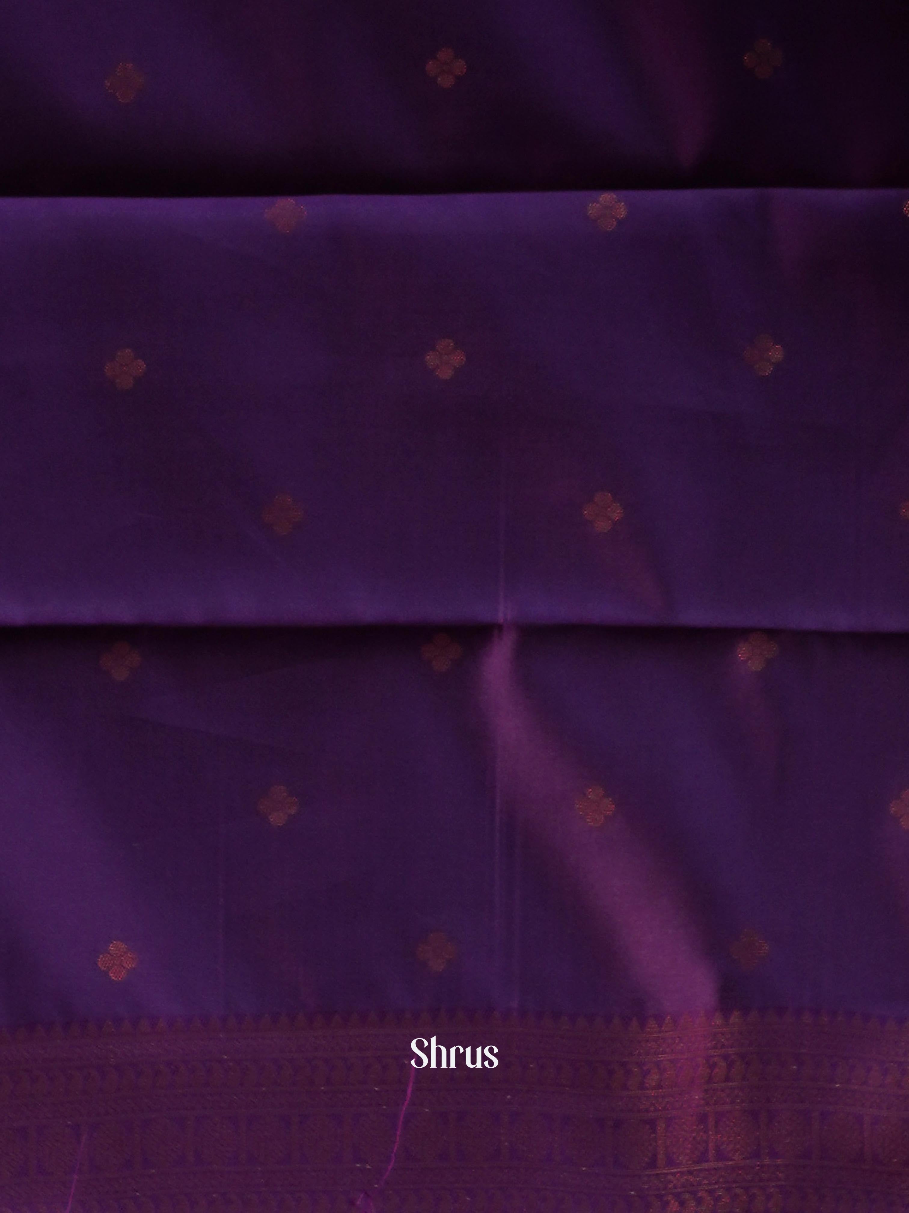 mild Lavender & Violet - Semi Arani Silk Saree - Shop on ShrusEternity.com