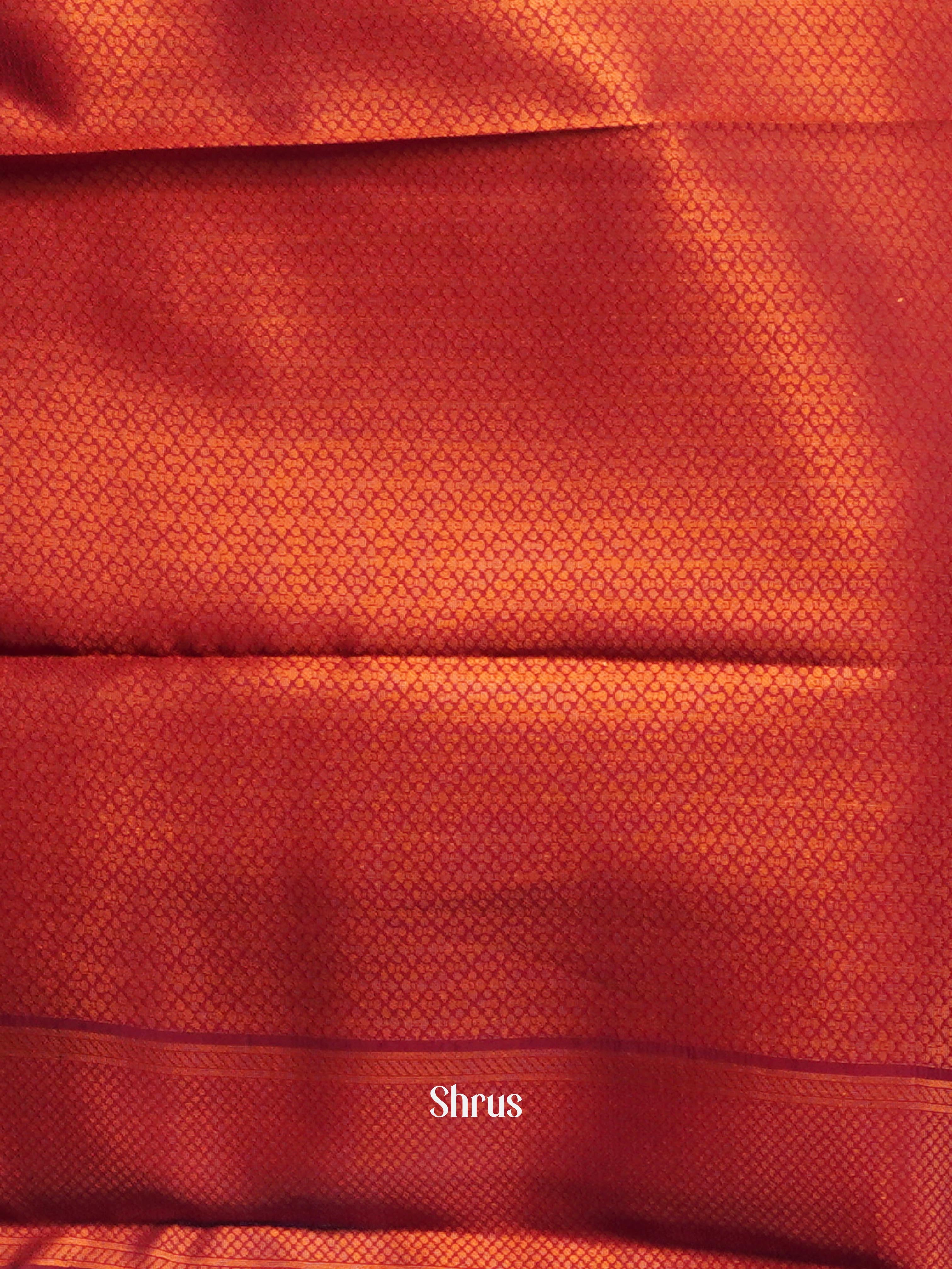 Dark Green & Maroon - Semi Arani Silk Saree - Shop on ShrusEternity.com