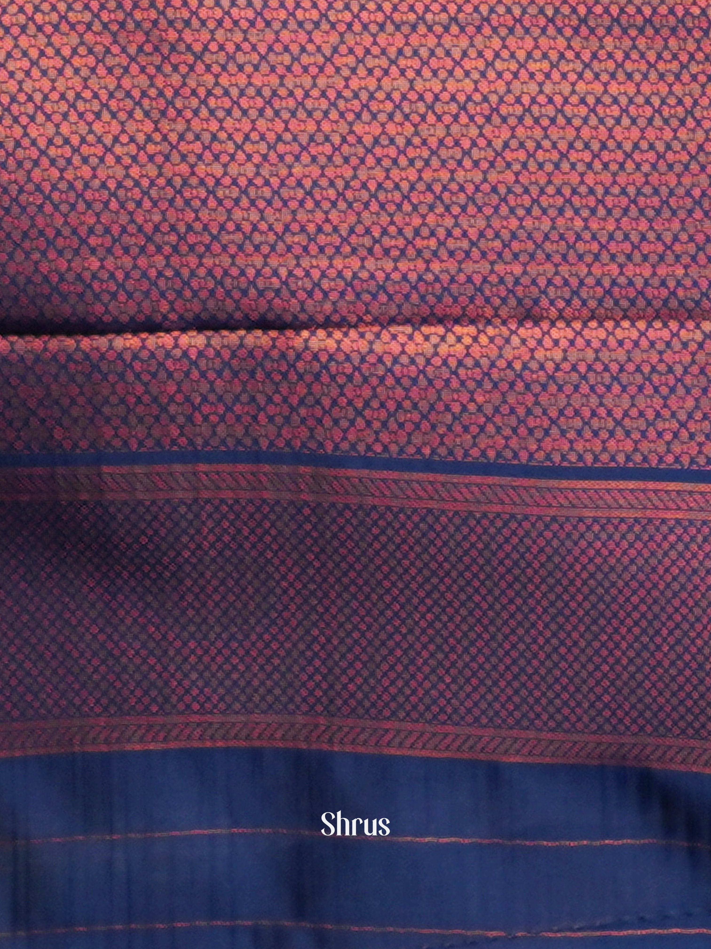 Grey & Blue- Semi Arani Silk Saree - Shop on ShrusEternity.com