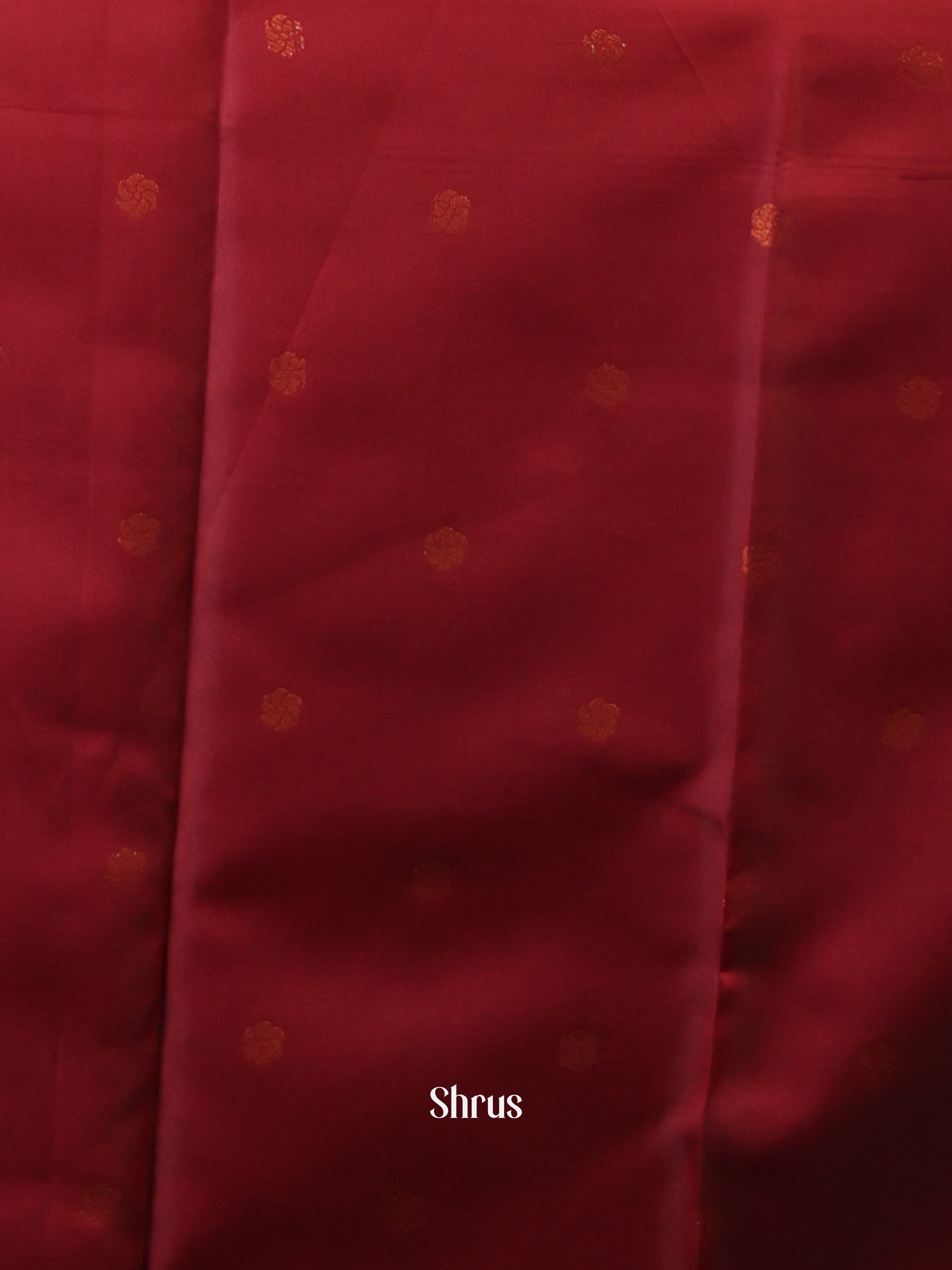 Peacock Green & Maroon - Semi Arani Silk Saree - Shop on ShrusEternity.com