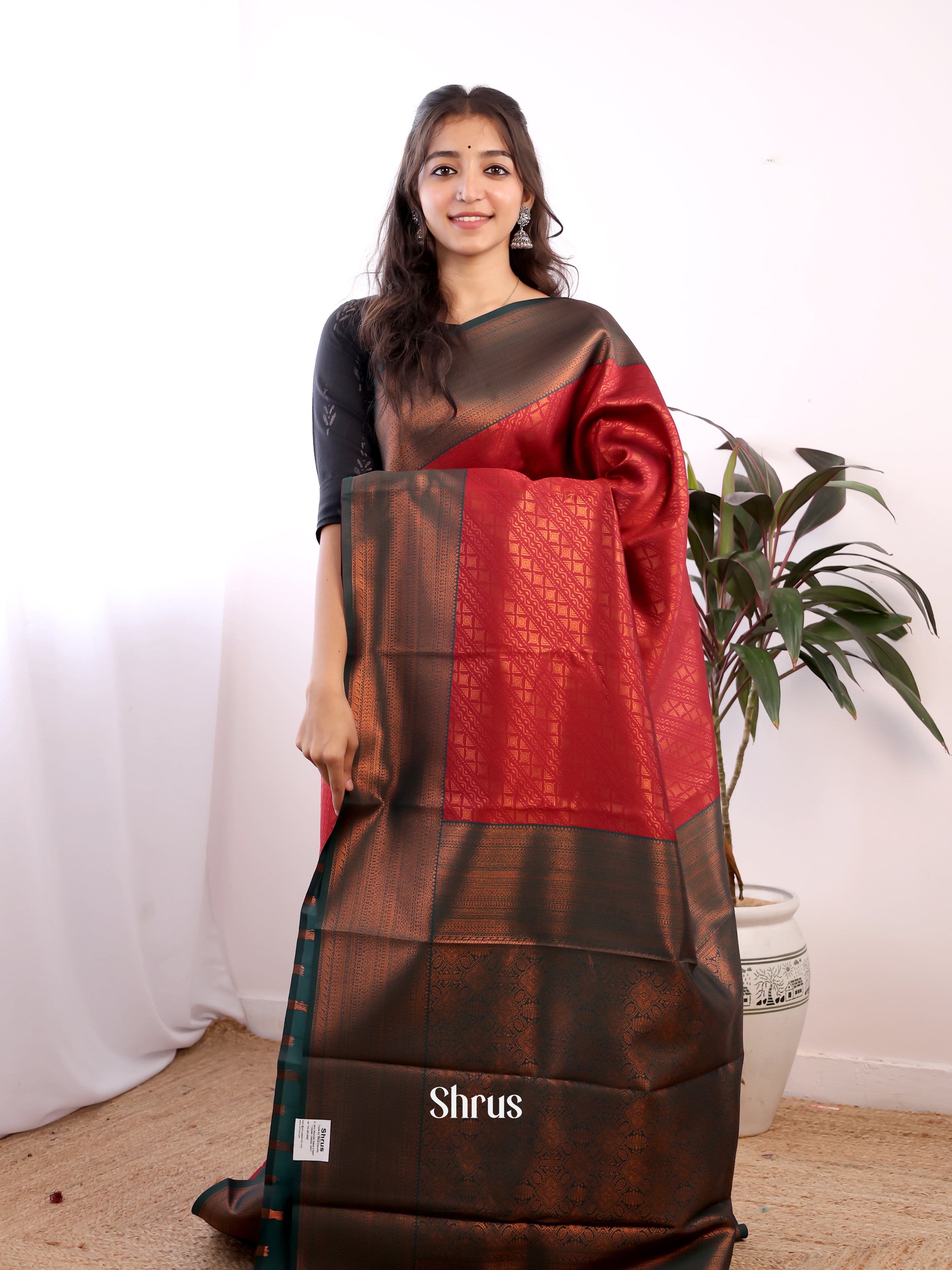 CIS05405 - Semi Arani Silk Saree - Shop on ShrusEternity.com