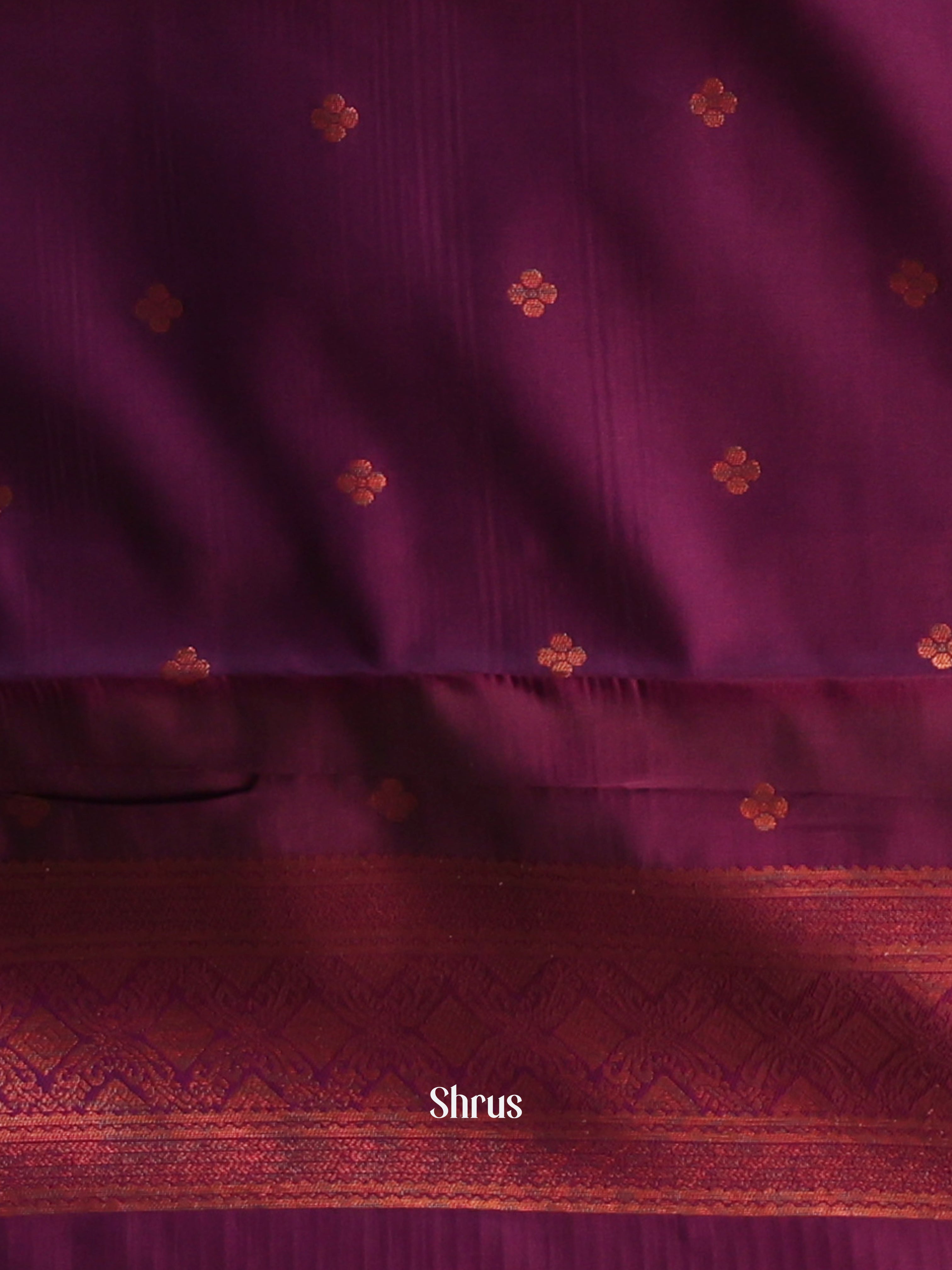 Green & Purple- Semi Arani Silk Saree - Shop on ShrusEternity.com