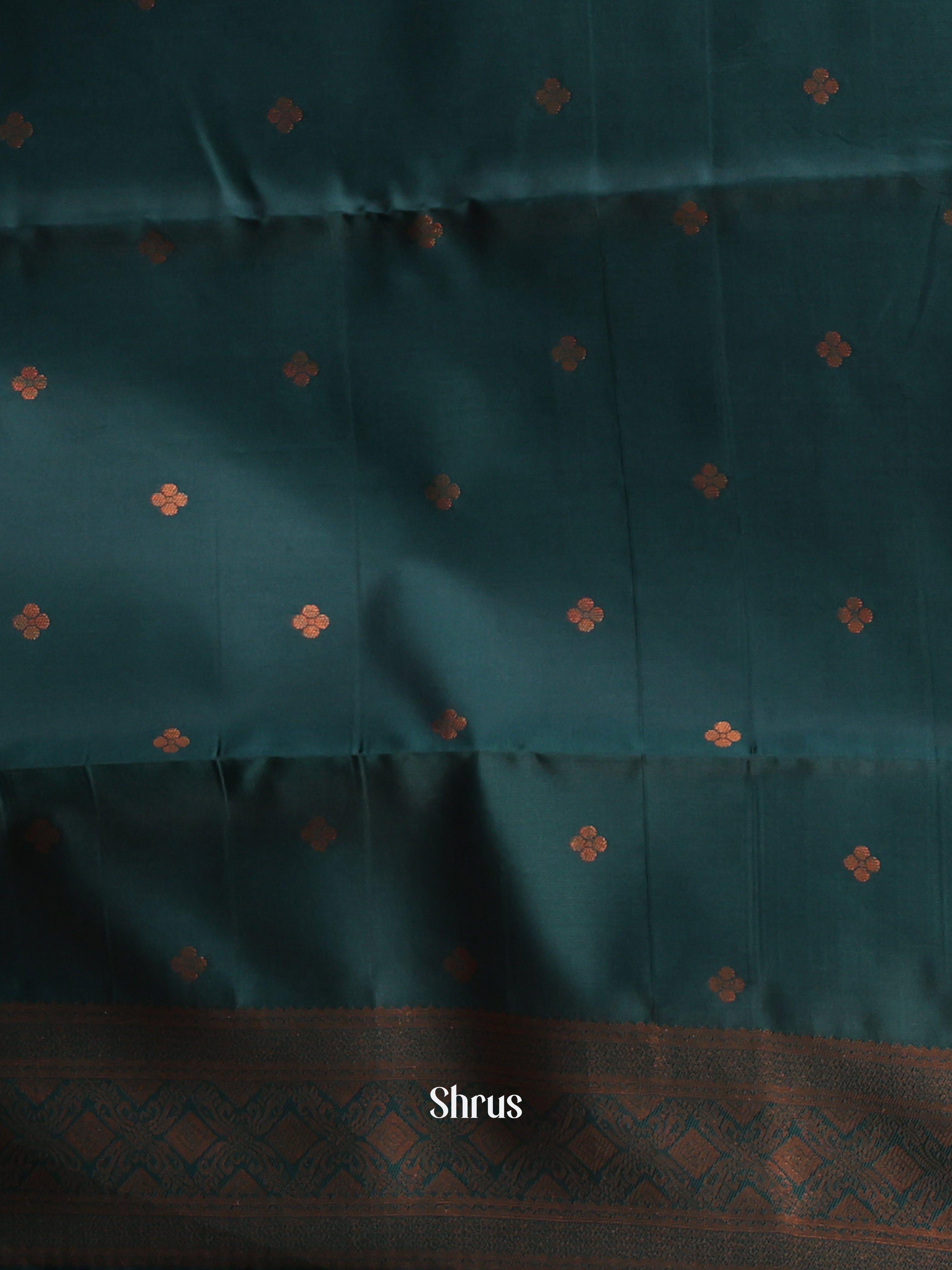 Dark Purple & Green - Semi Arani Silk Saree - Shop on ShrusEternity.com