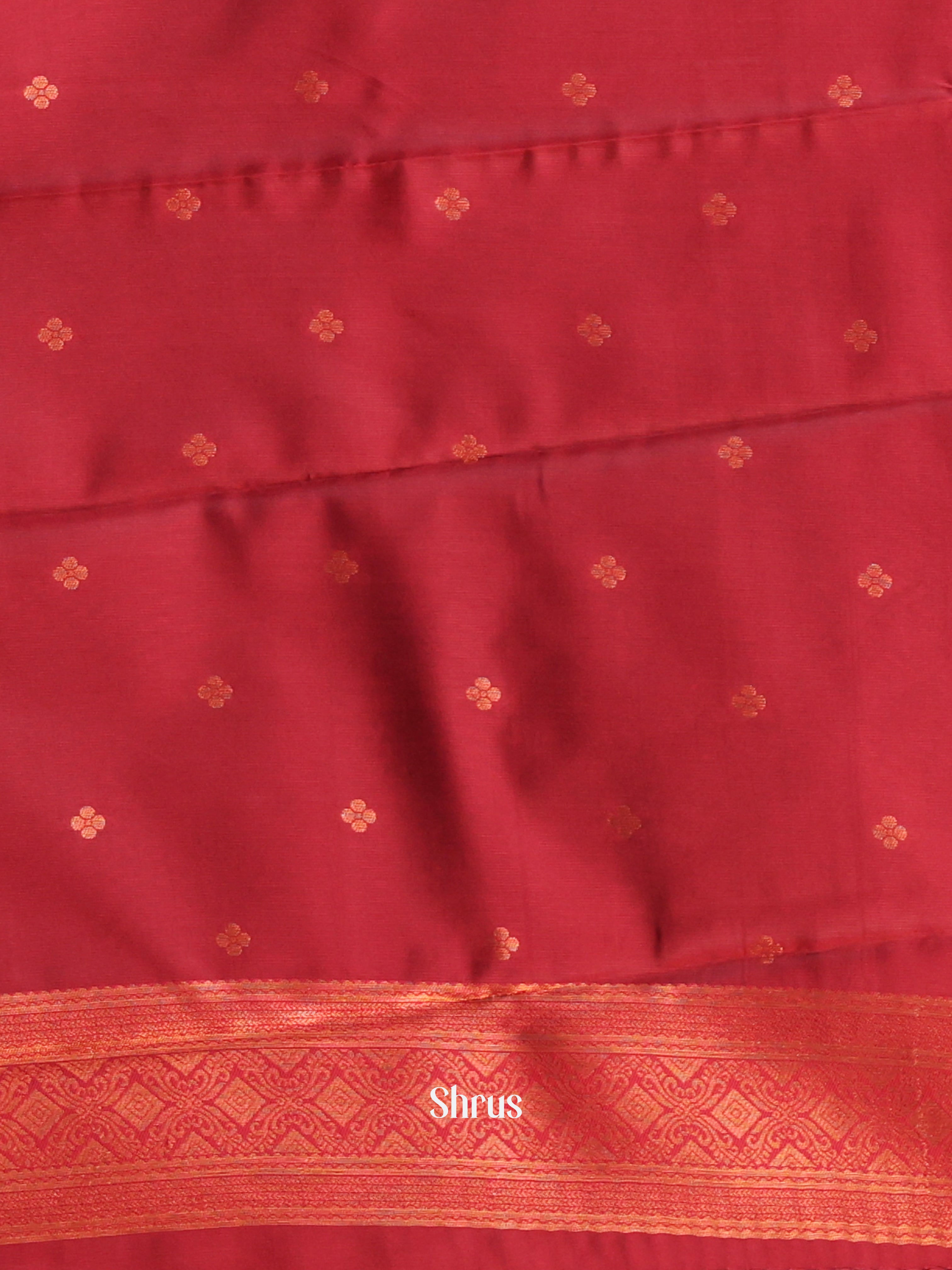 Lite Green & Maroon - Semi Arani Silk Saree - Shop on ShrusEternity.com