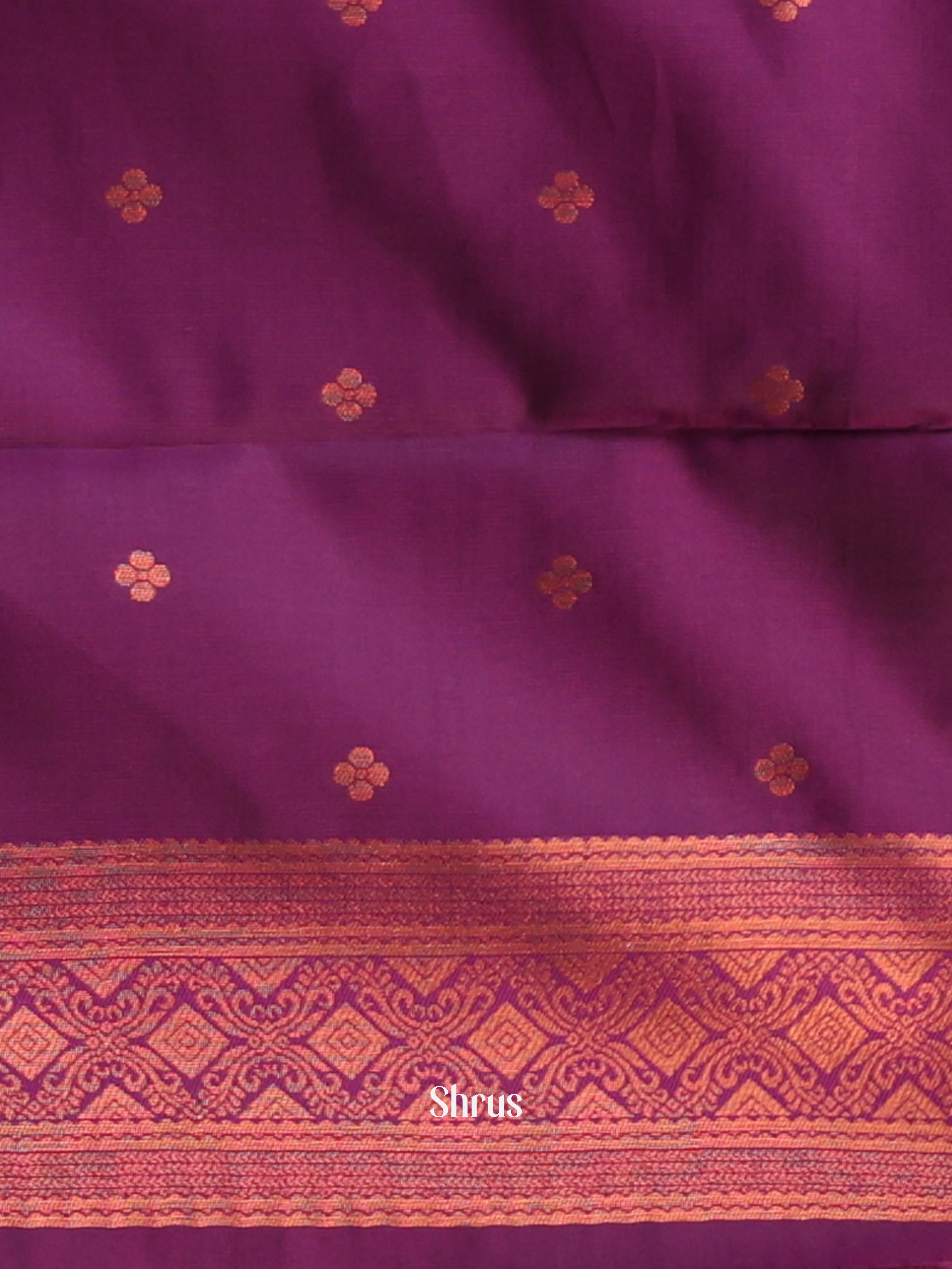 Lavender & Purple - Semi Arani Silk Saree - Shop on ShrusEternity.com