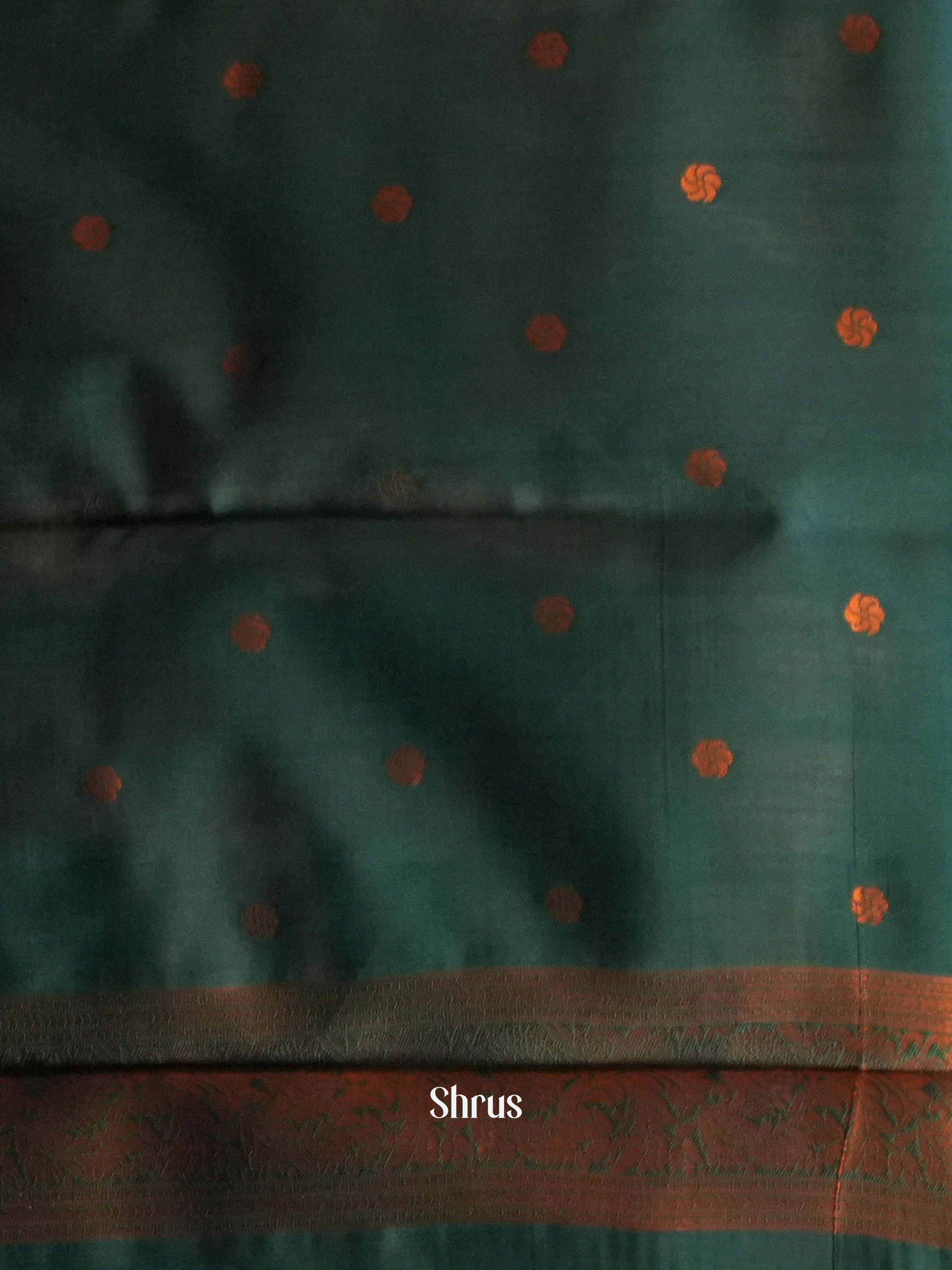Pink & Green - Semi Arani Silk Saree - Shop on ShrusEternity.com