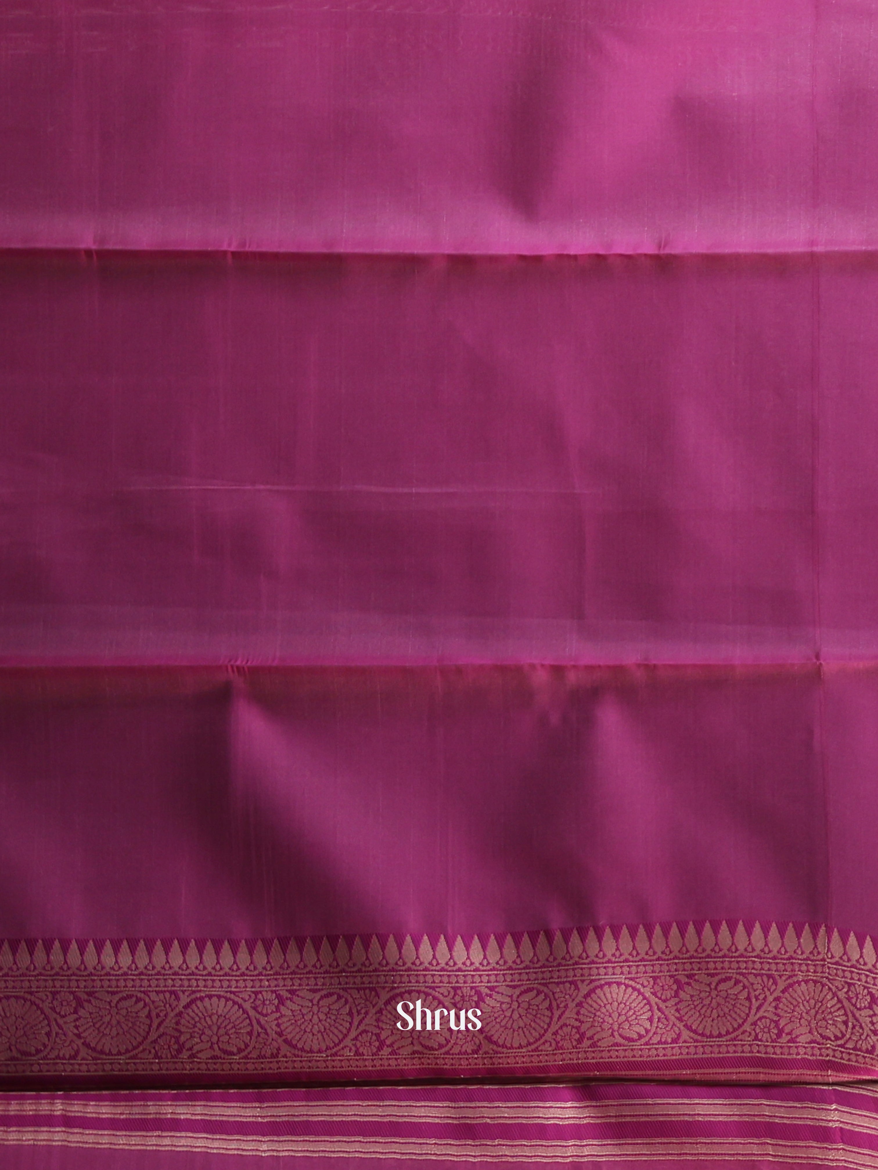 Green & Purple- Semi Arani Silk Saree - Shop on ShrusEternity.com