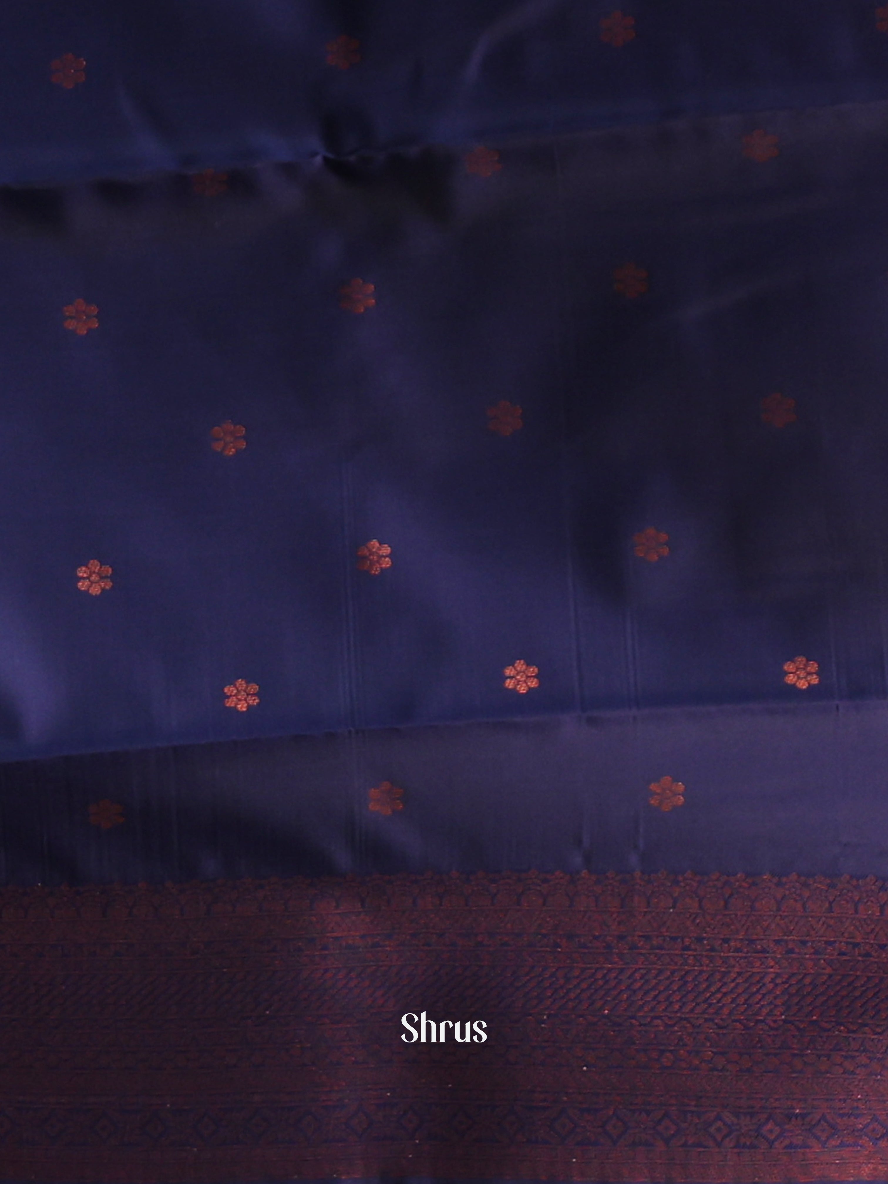 Teal & Blue - Semi Arani Silk Saree - Shop on ShrusEternity.com