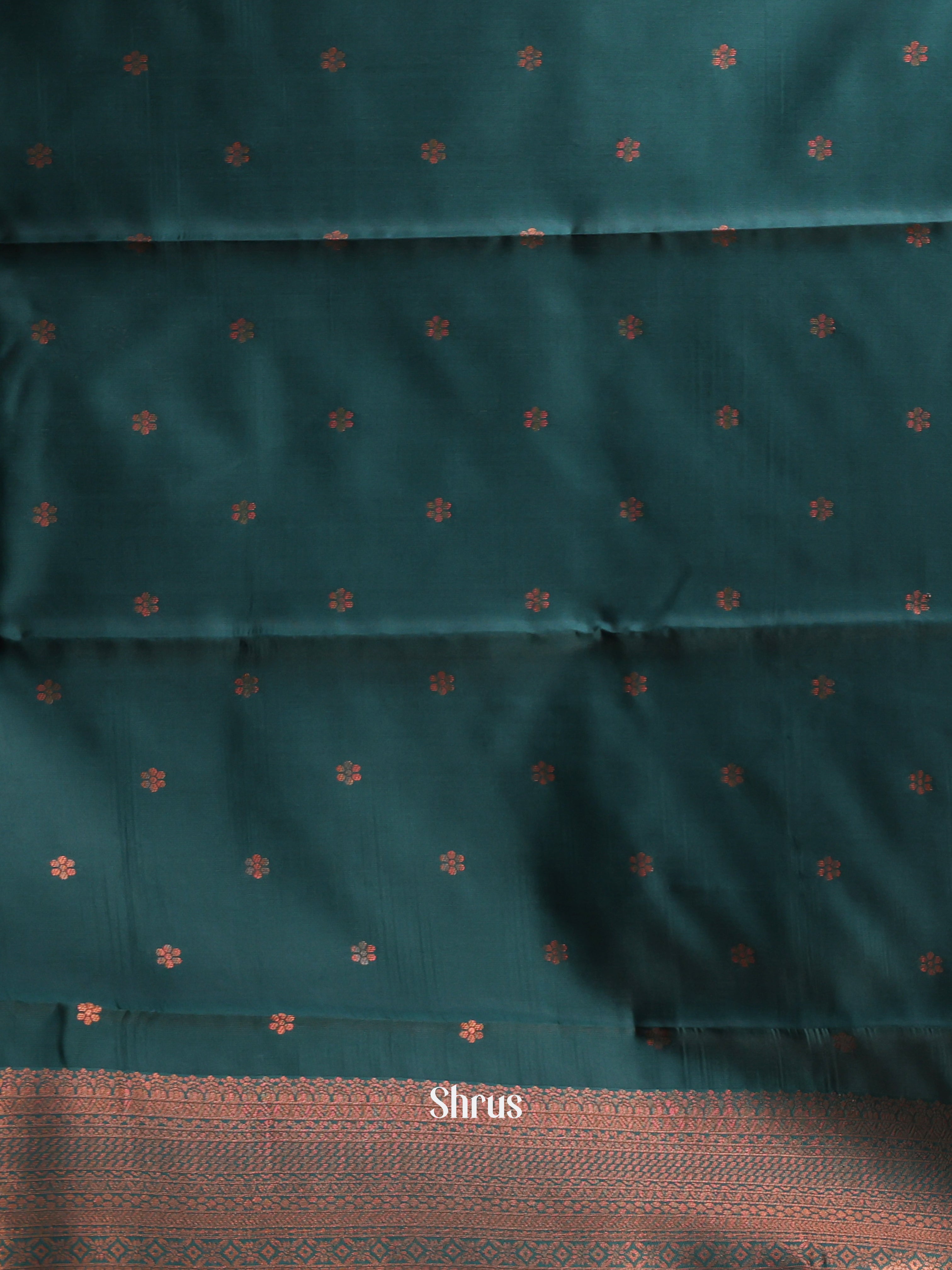 Lite Green & Green - Semi Arani Silk Saree - Shop on ShrusEternity.com