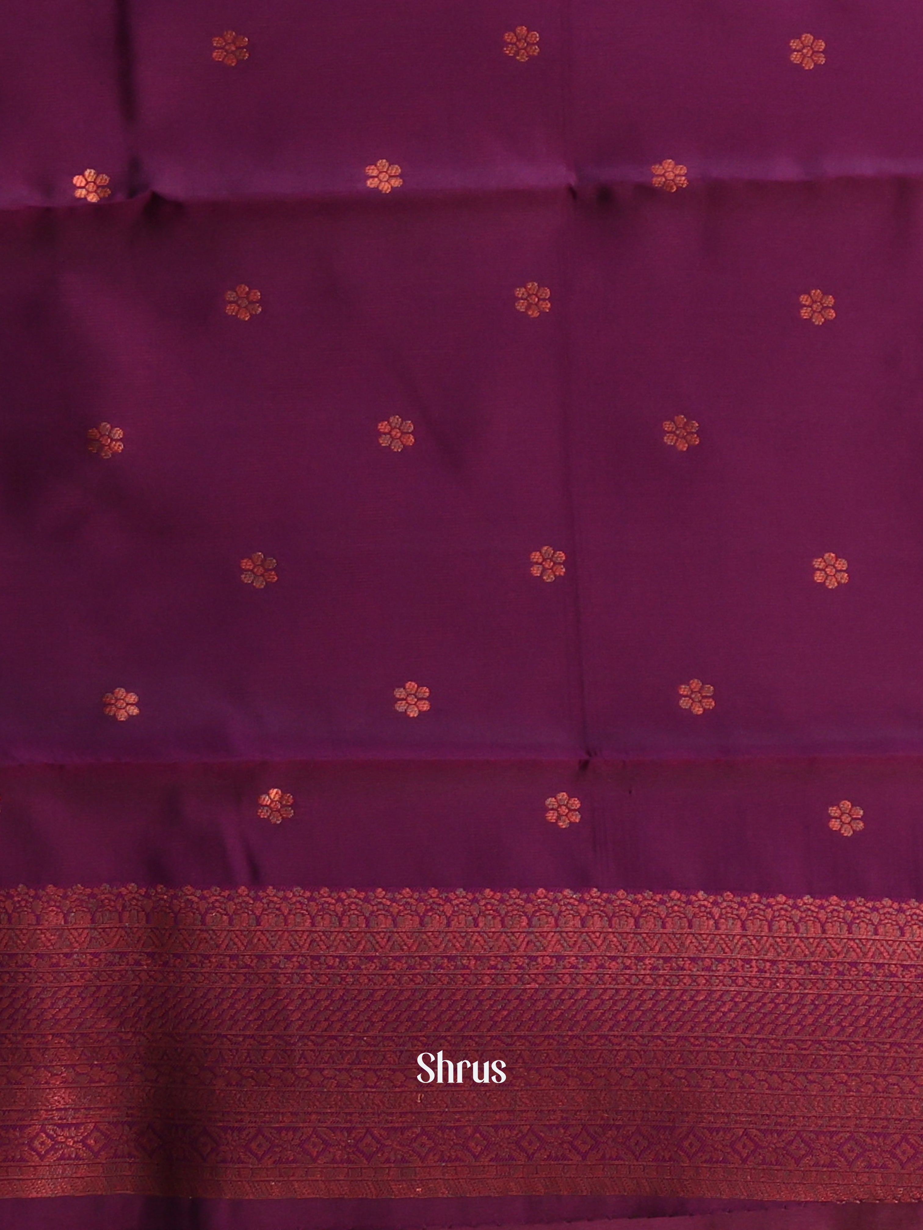 Green & Purple - Semi Arani Silk Saree - Shop on ShrusEternity.com