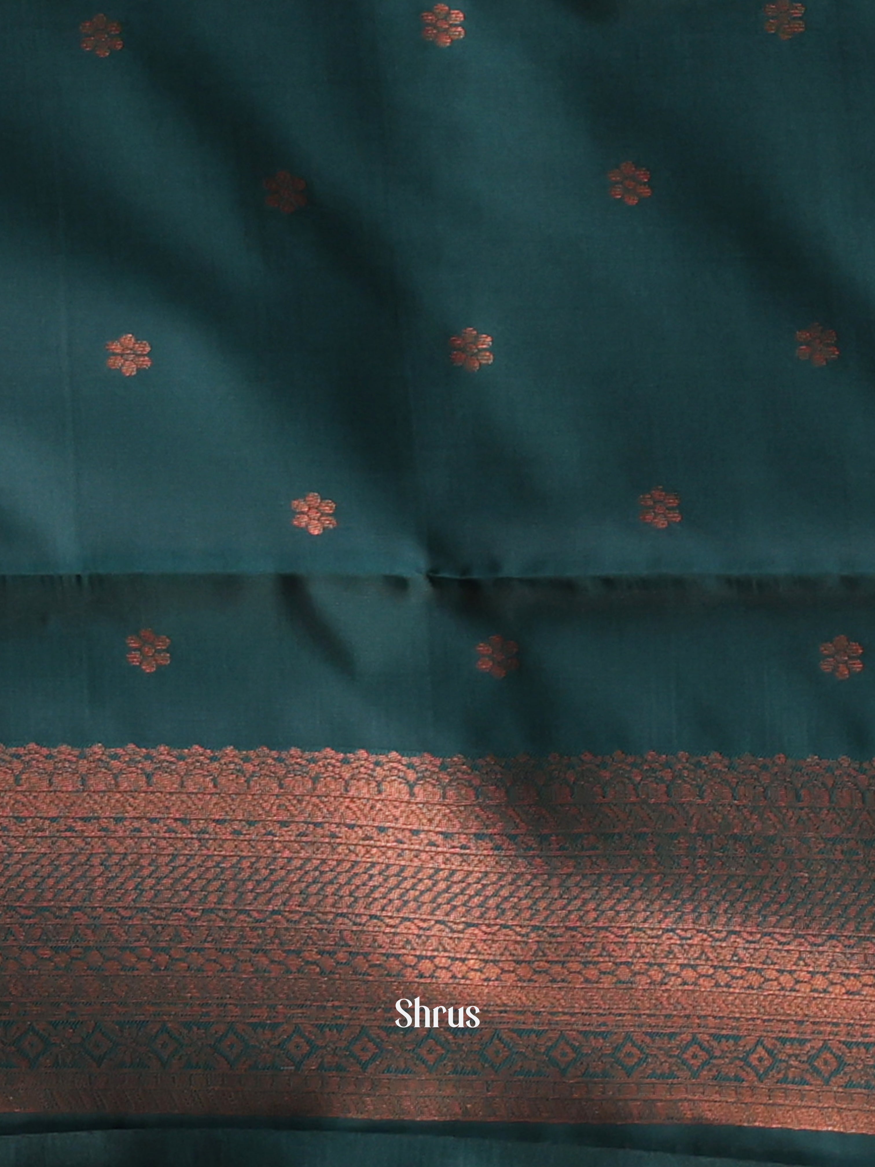 Mustard & Green - Semi Arani Silk Saree - Shop on ShrusEternity.com