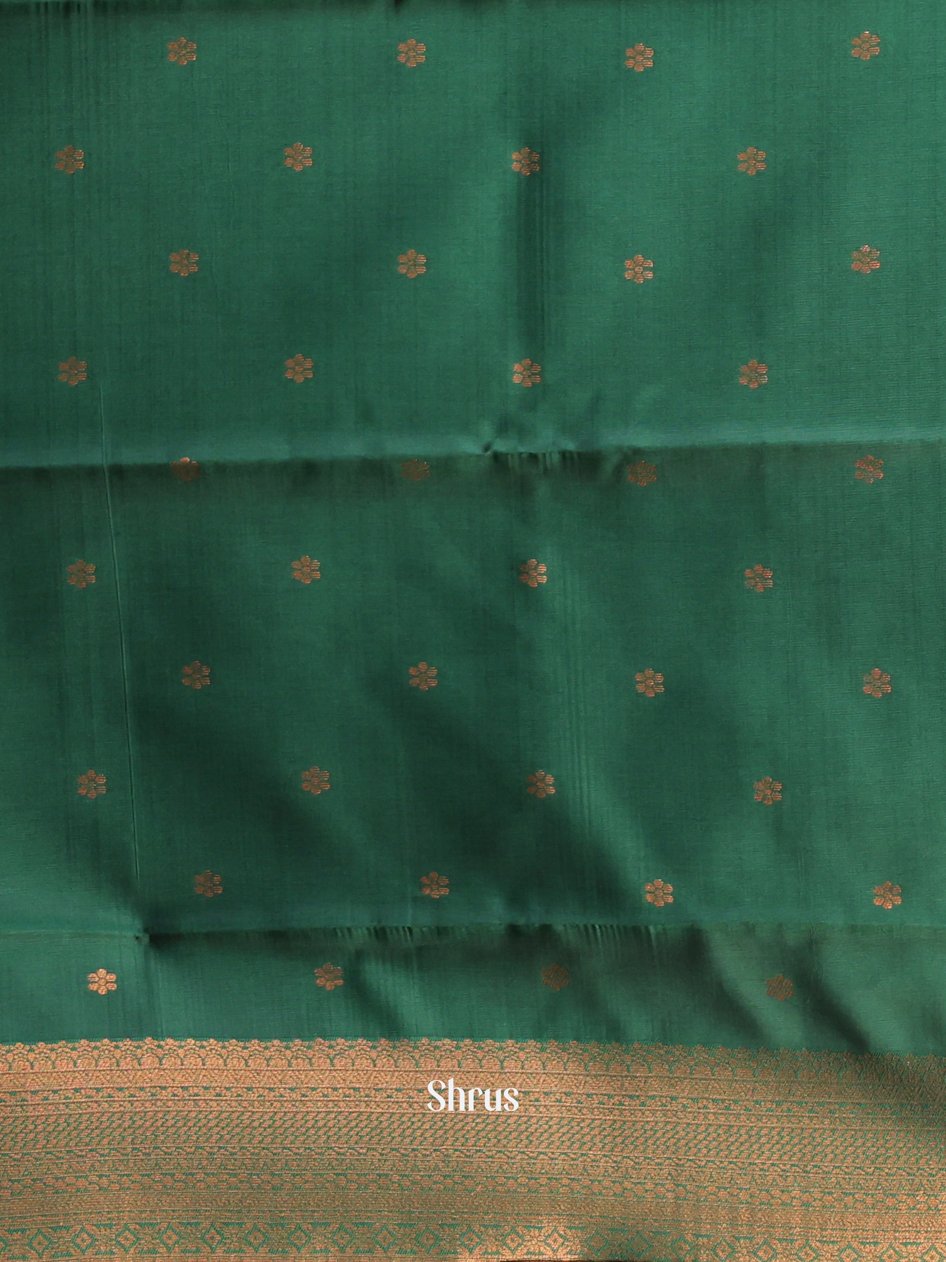 Violet & Green - Semi Arani Silk Saree - Shop on ShrusEternity.com