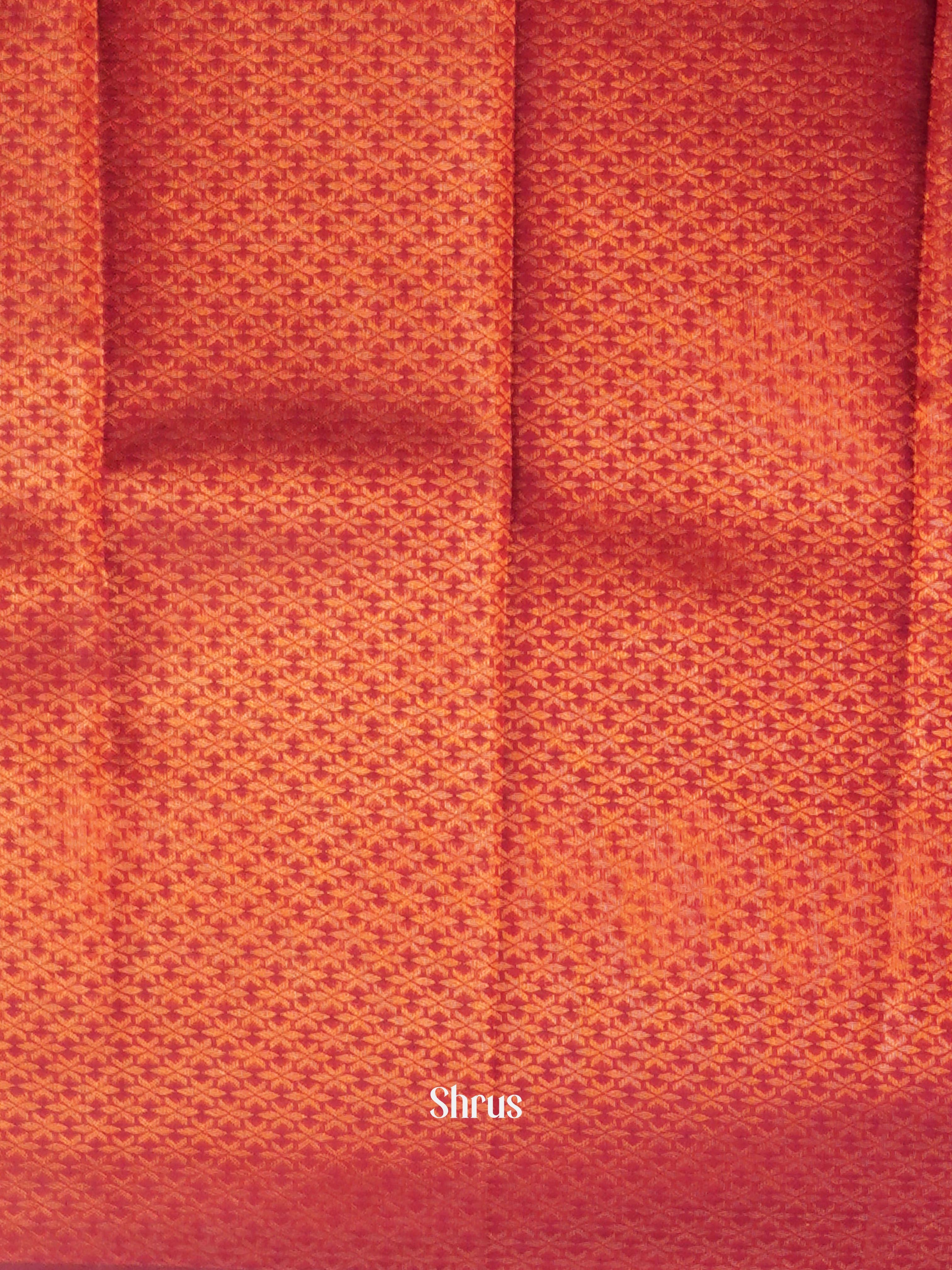 Blue & Red - Semi Arani Silk Saree - Shop on ShrusEternity.com