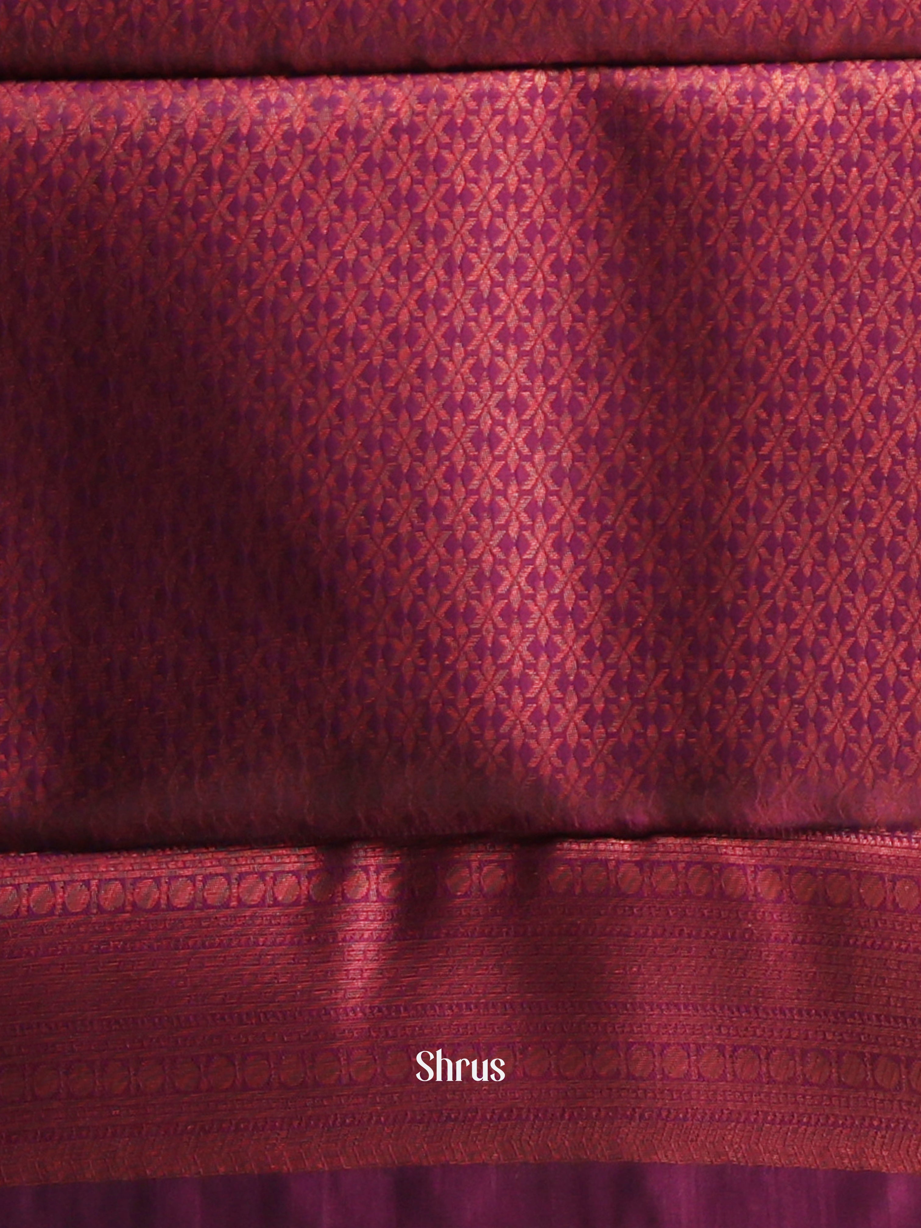 Green & Purple - Semi Arani Silk Saree - Shop on ShrusEternity.com