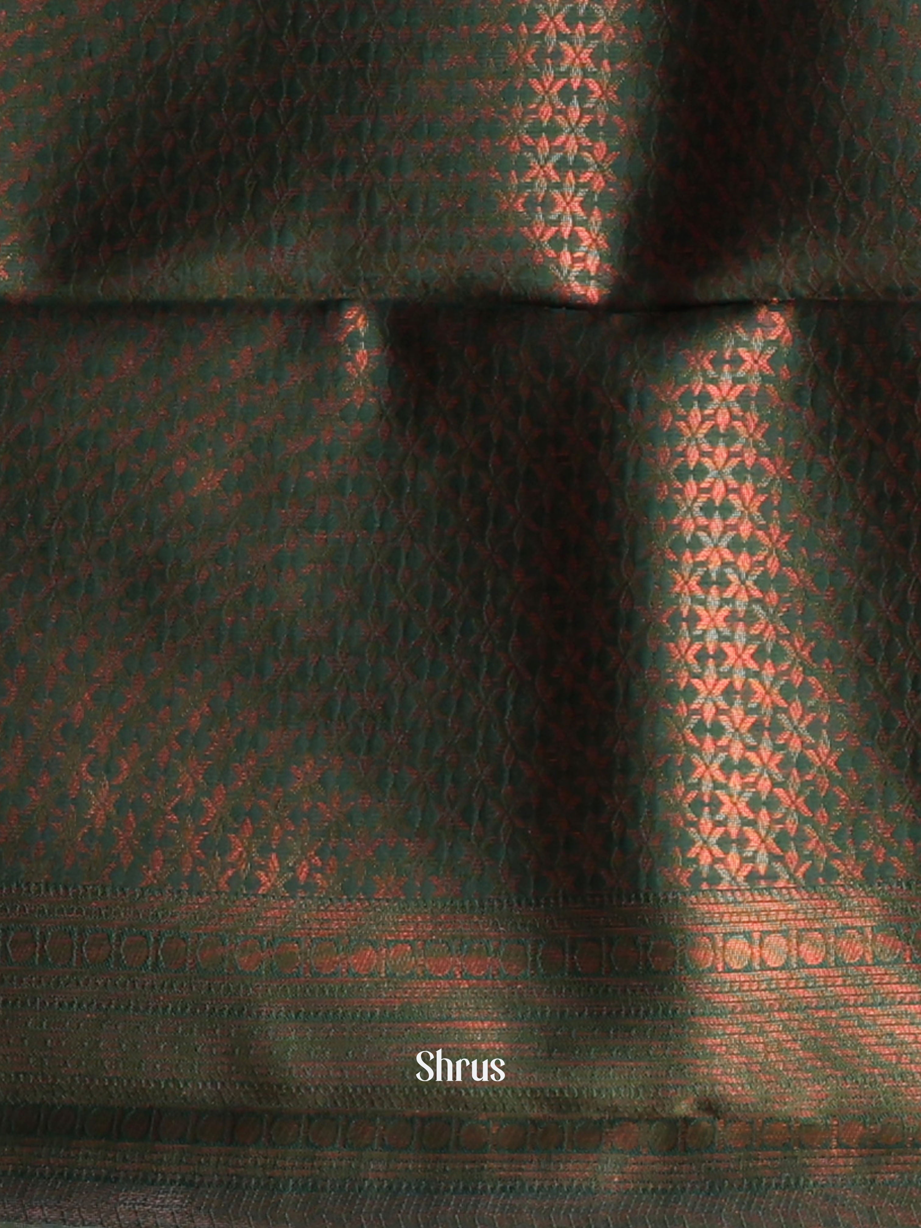 Pink & Green - Semi Arani Silk Saree - Shop on ShrusEternity.com