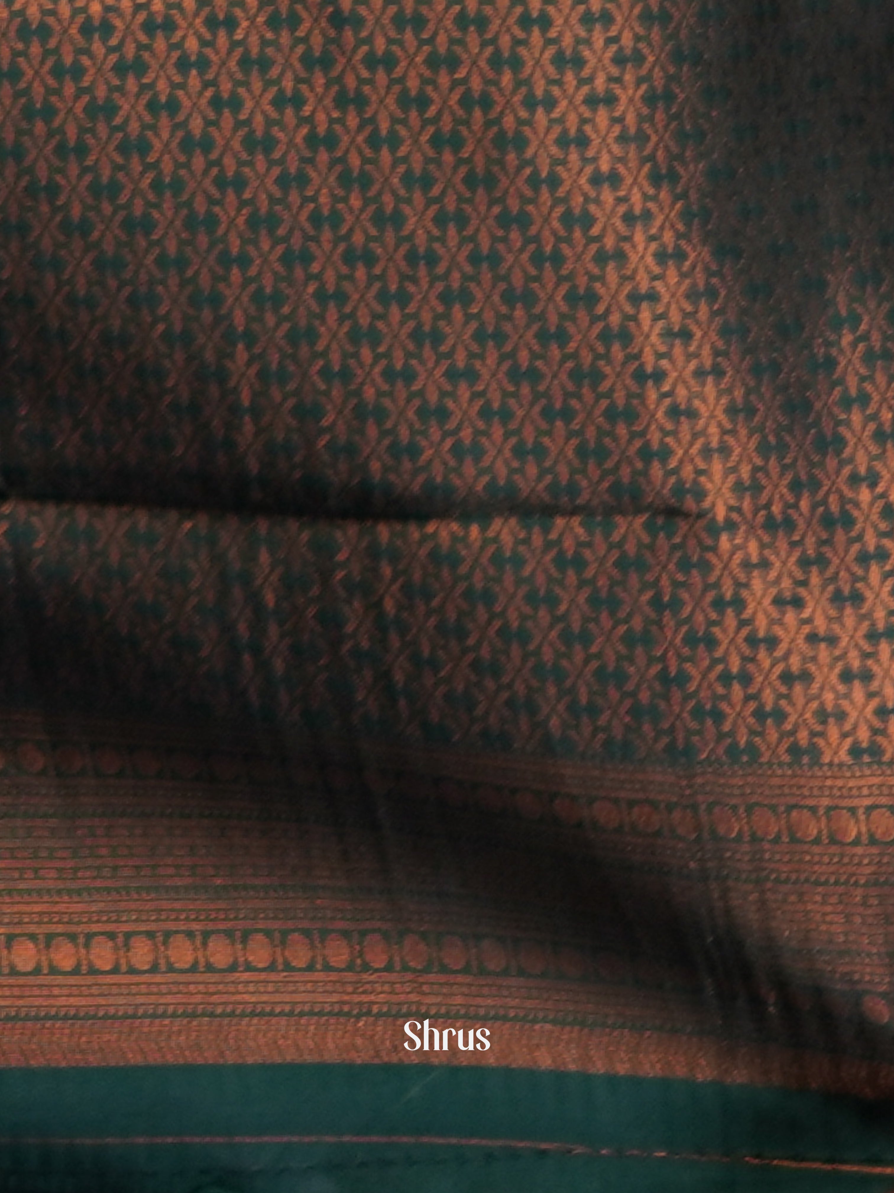 Lavender & Green- Semi Arani Silk Saree - Shop on ShrusEternity.com