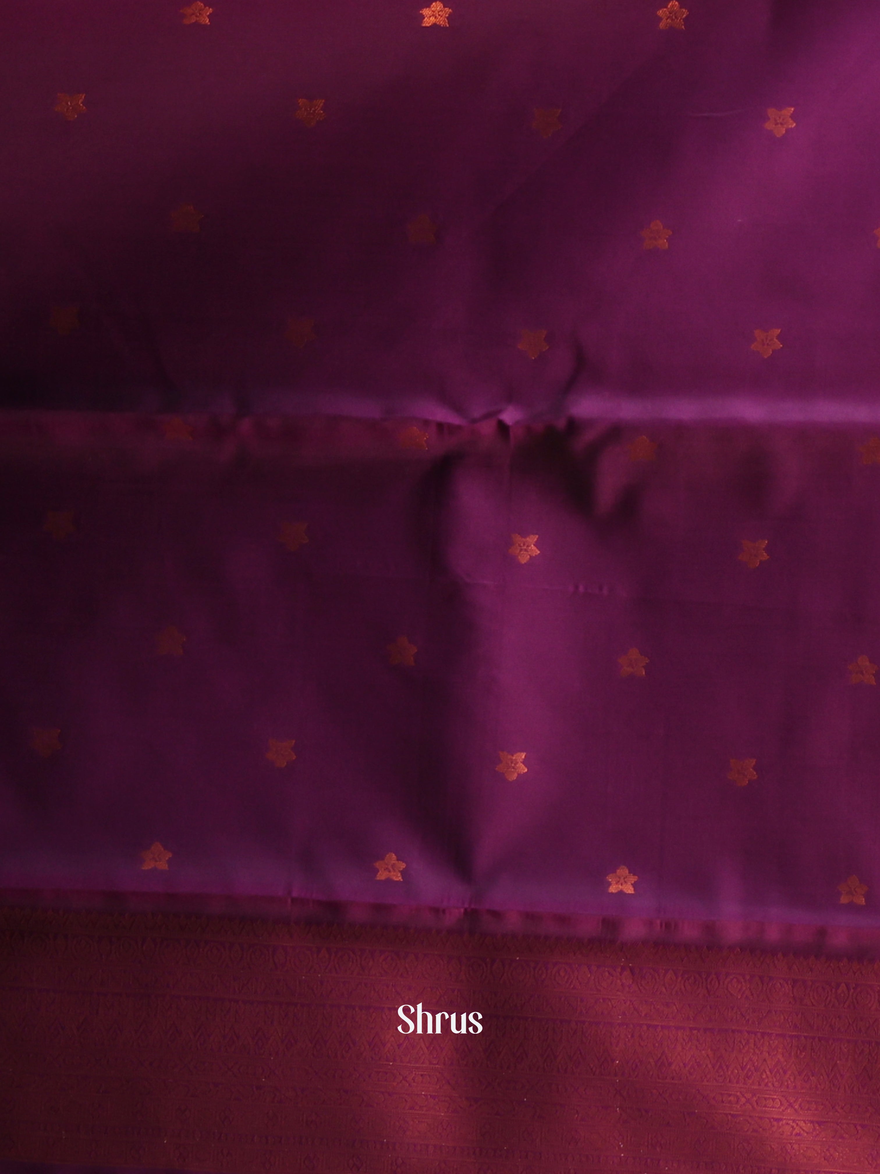 Green & Purple - Semi Arani Silk Saree - Shop on Shrus.com