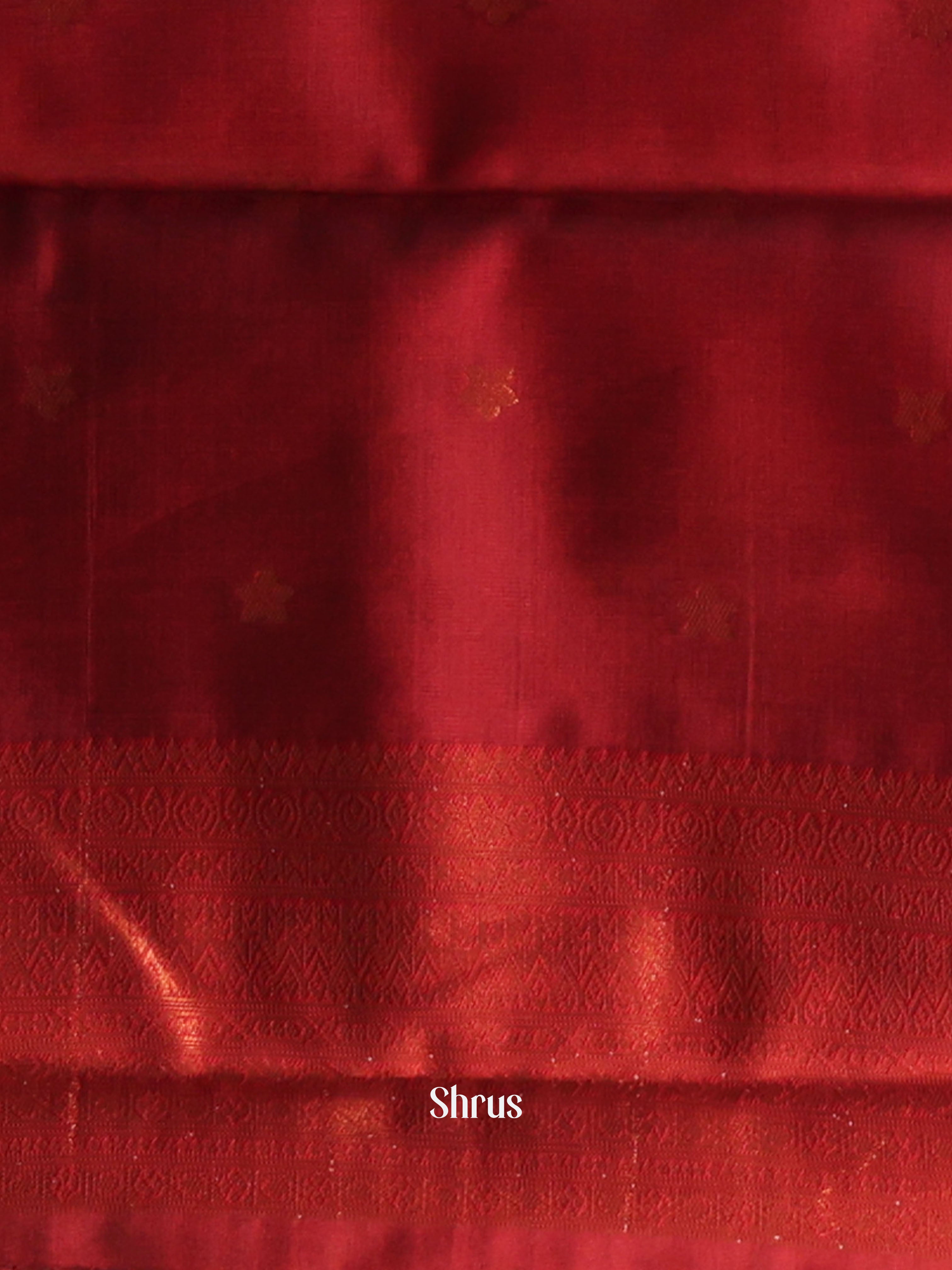 Green & Maroon - Semi Arani Silk Saree - Shop on Shrus.com