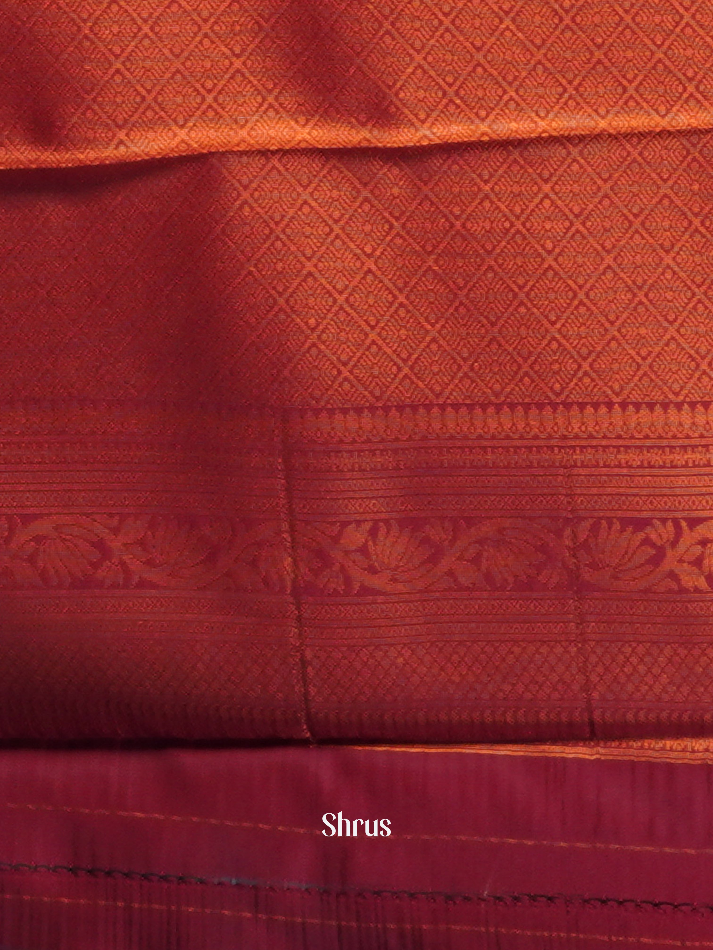 Violet & Maroon - Semi Arani Silk Saree - Shop on Shrus.com