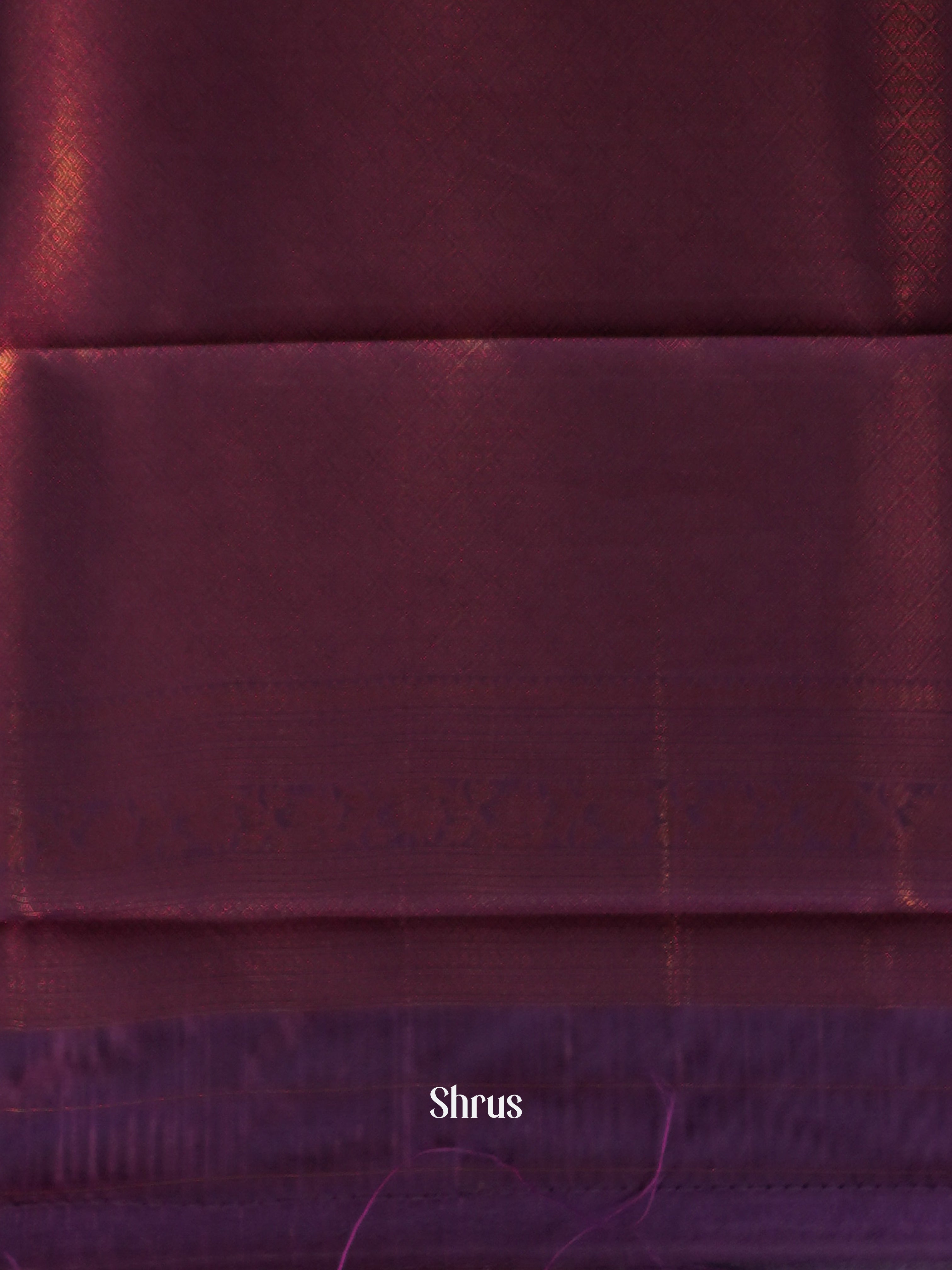 Grey & Maroon- Semi Arani Silk Saree - Shop on Shrus.com