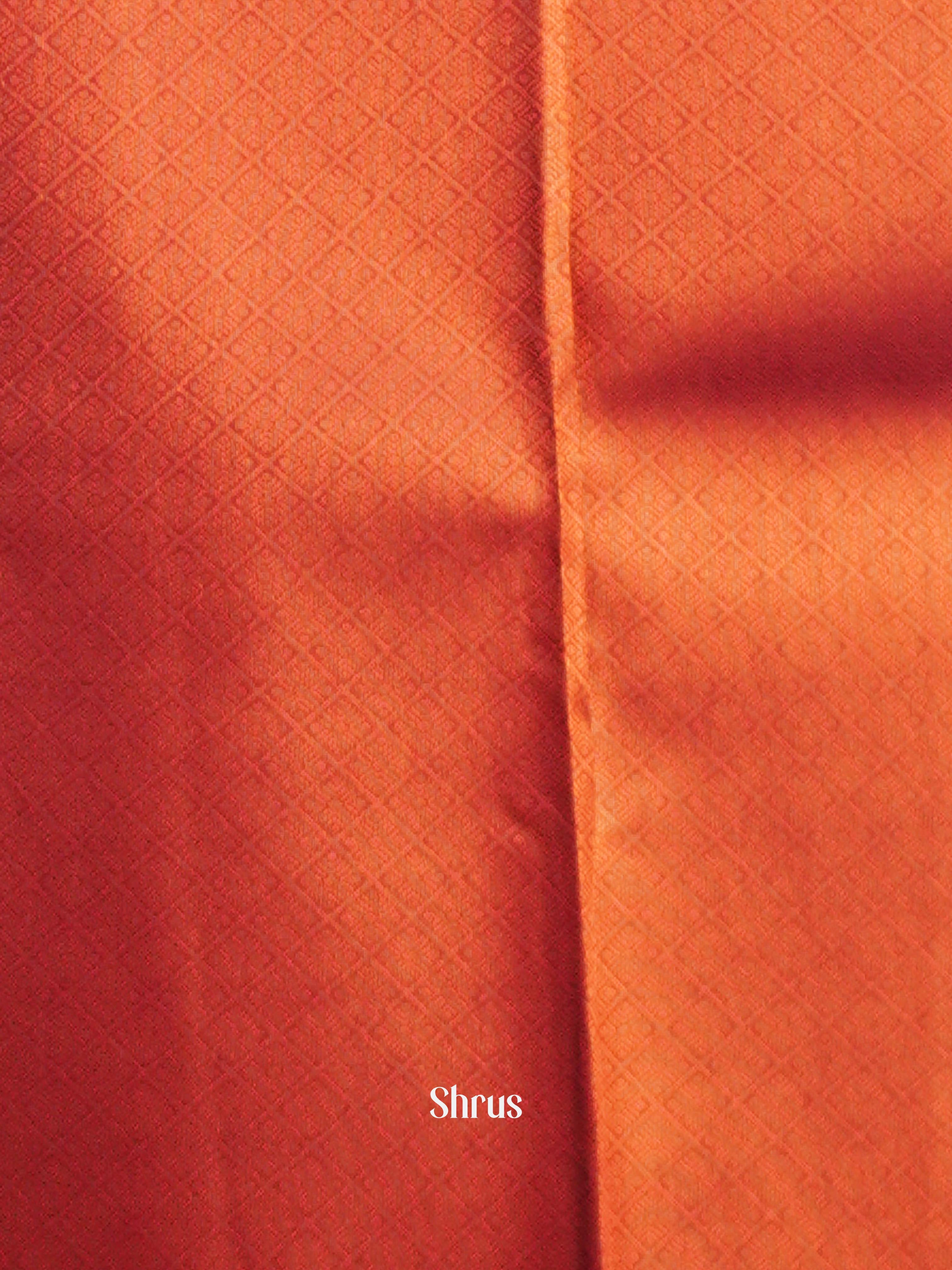 Golden Brown & Maroon - Semi Arani Silk Saree - Shop on Shrus.com