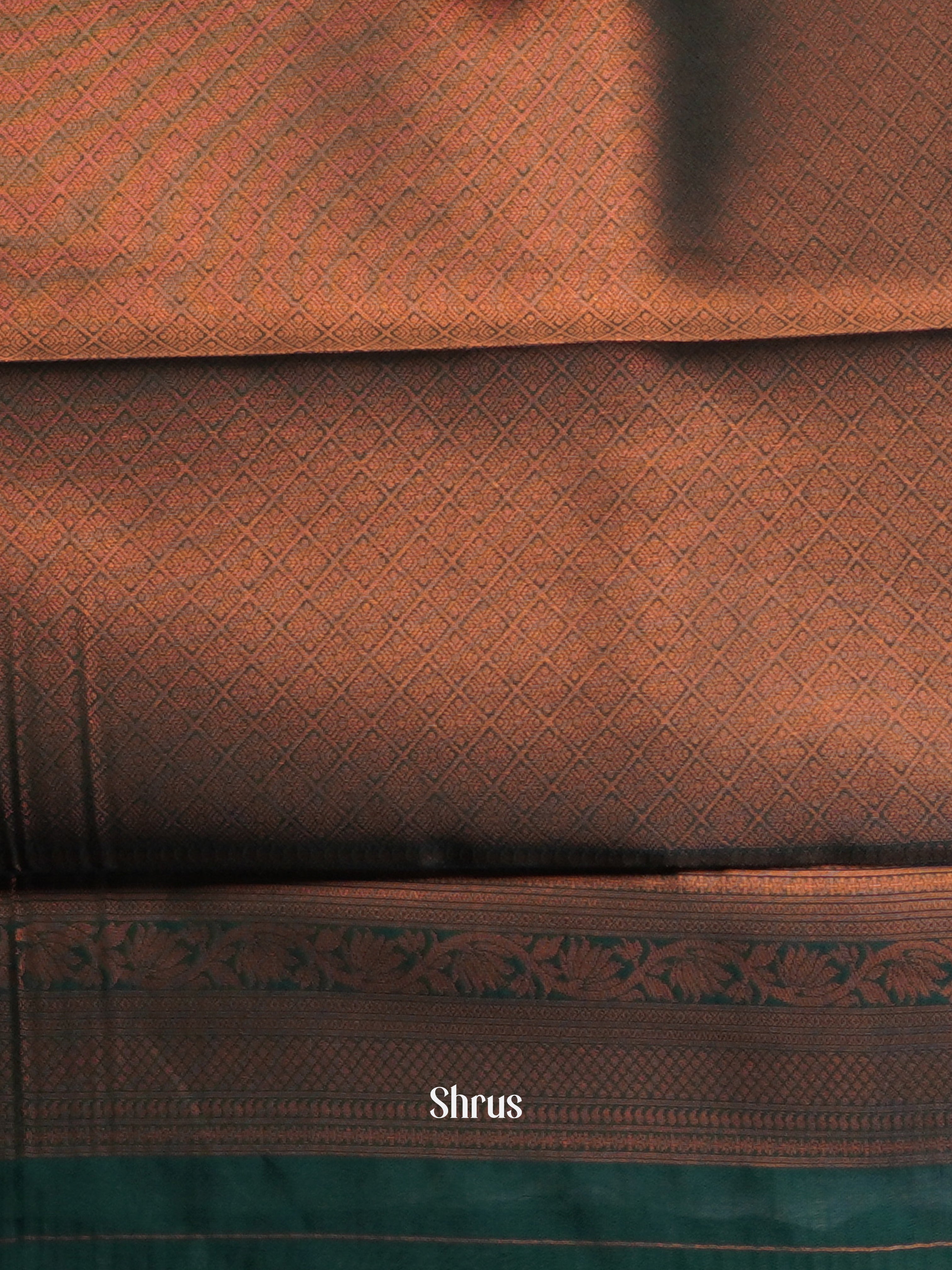 Maroon & Green - Semi Arani Silk Saree - Shop on Shrus.com