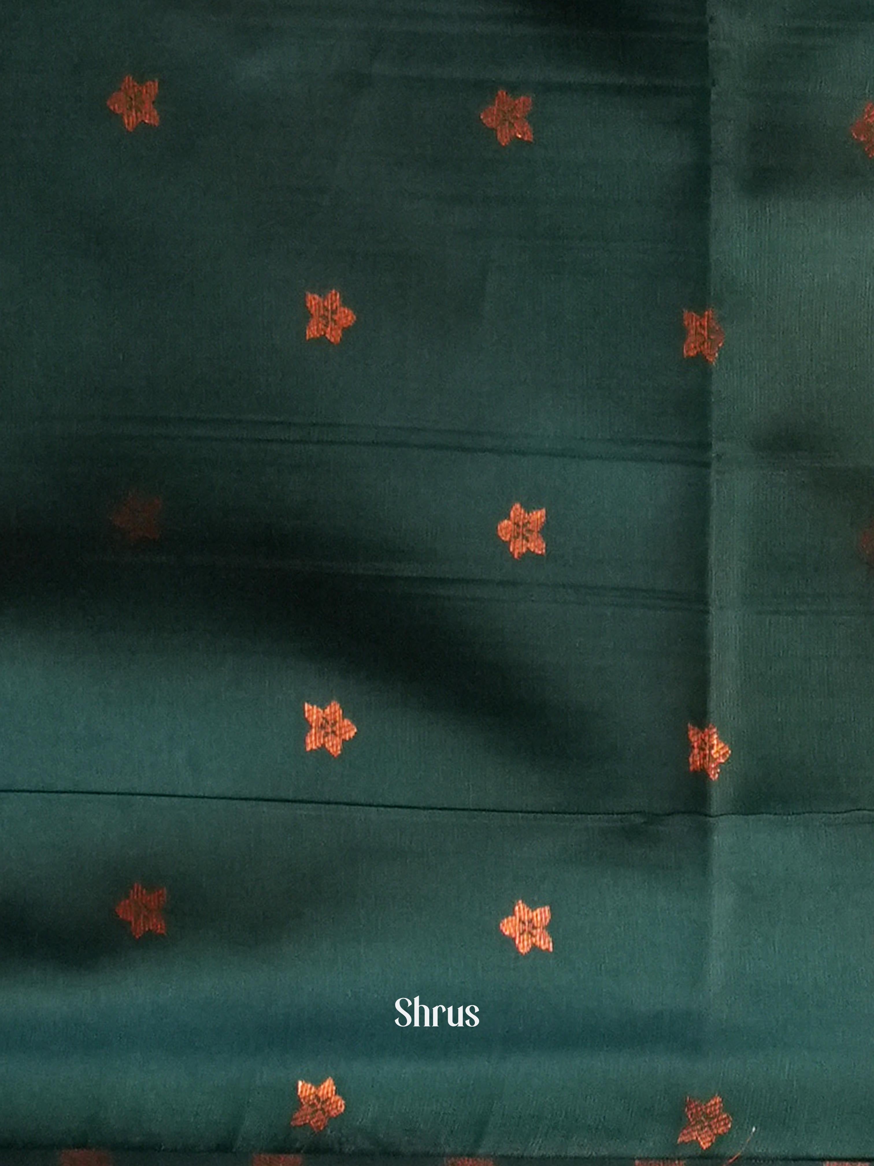Purple & Green - Semi Arani Silk Saree - Shop on Shrus.com