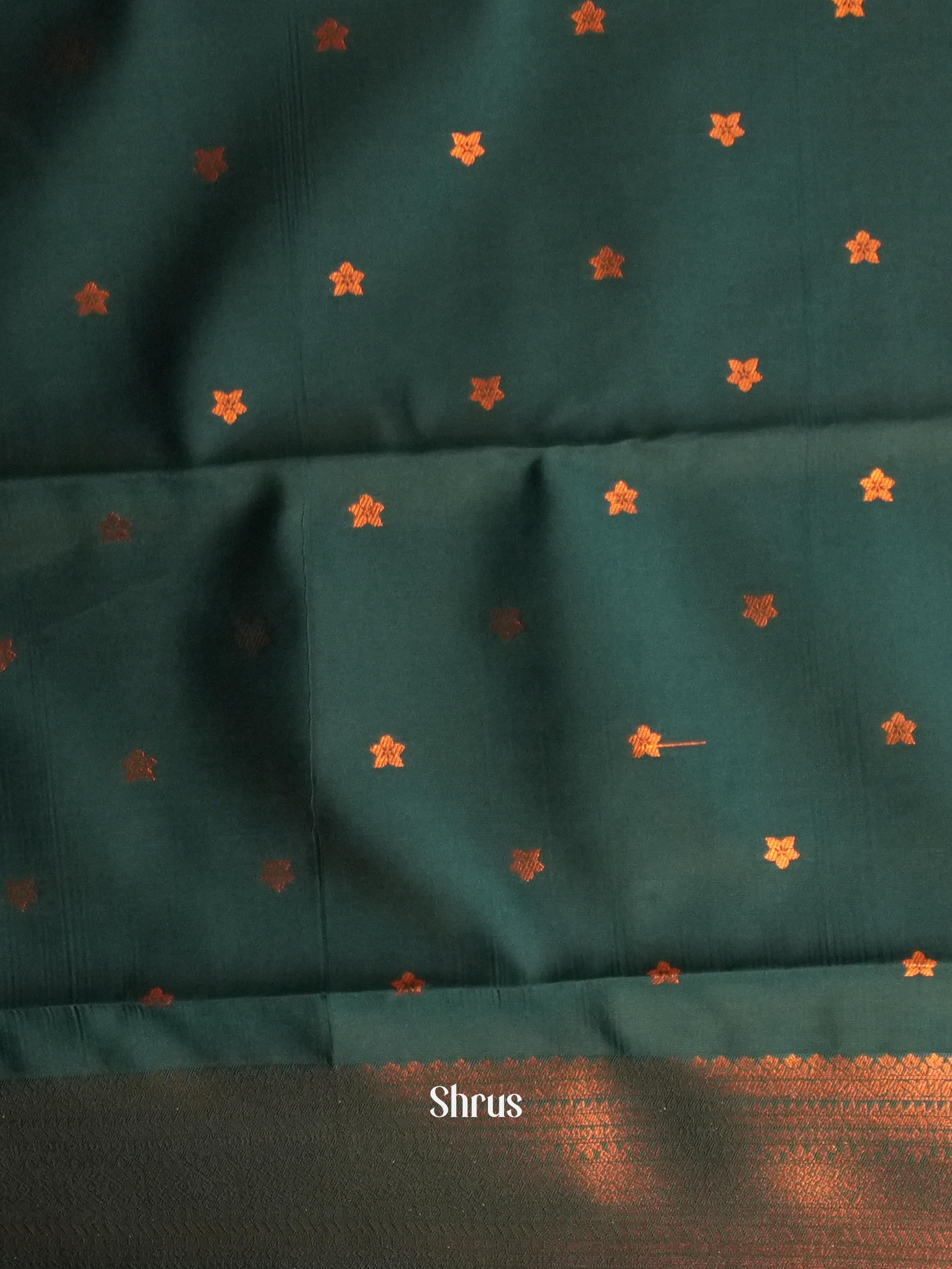 Red & Green- Semi Arani Silk Saree - Shop on Shrus.com