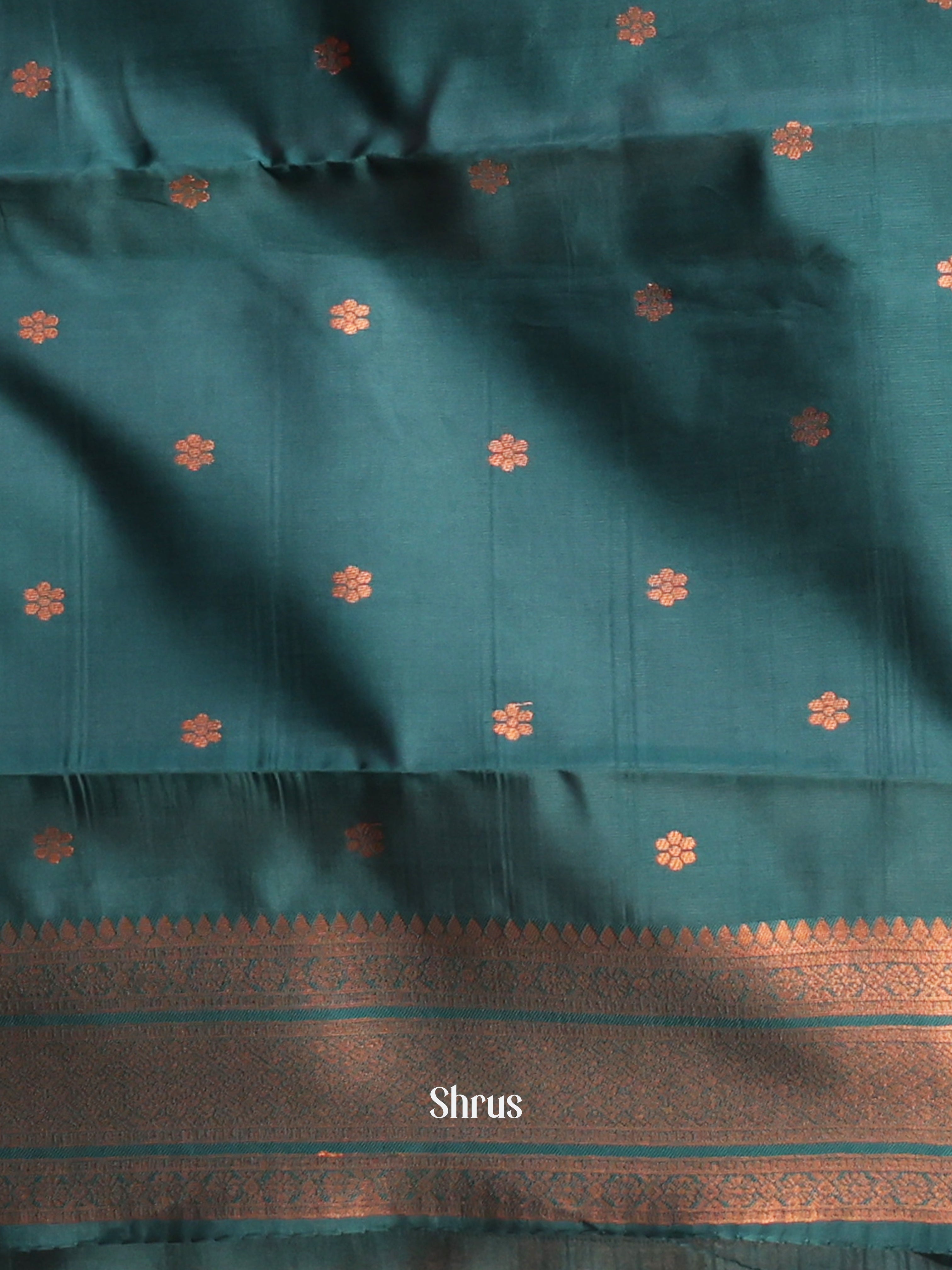 Pink & Green- Semi Arani Silk Saree - Shop on Shrus.com