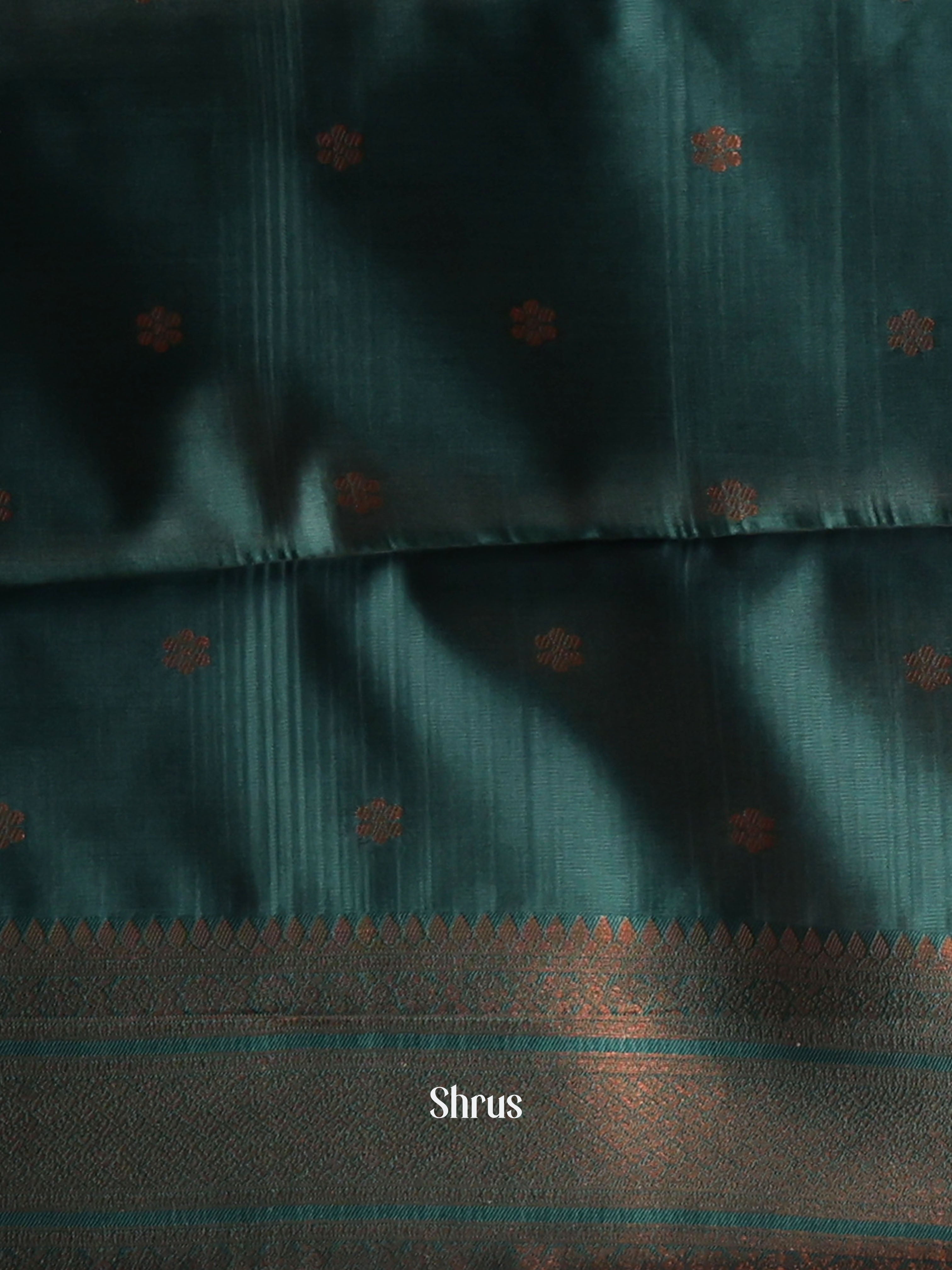 Pink & Green - Semi Arani Silk Saree - Shop on Shrus.com