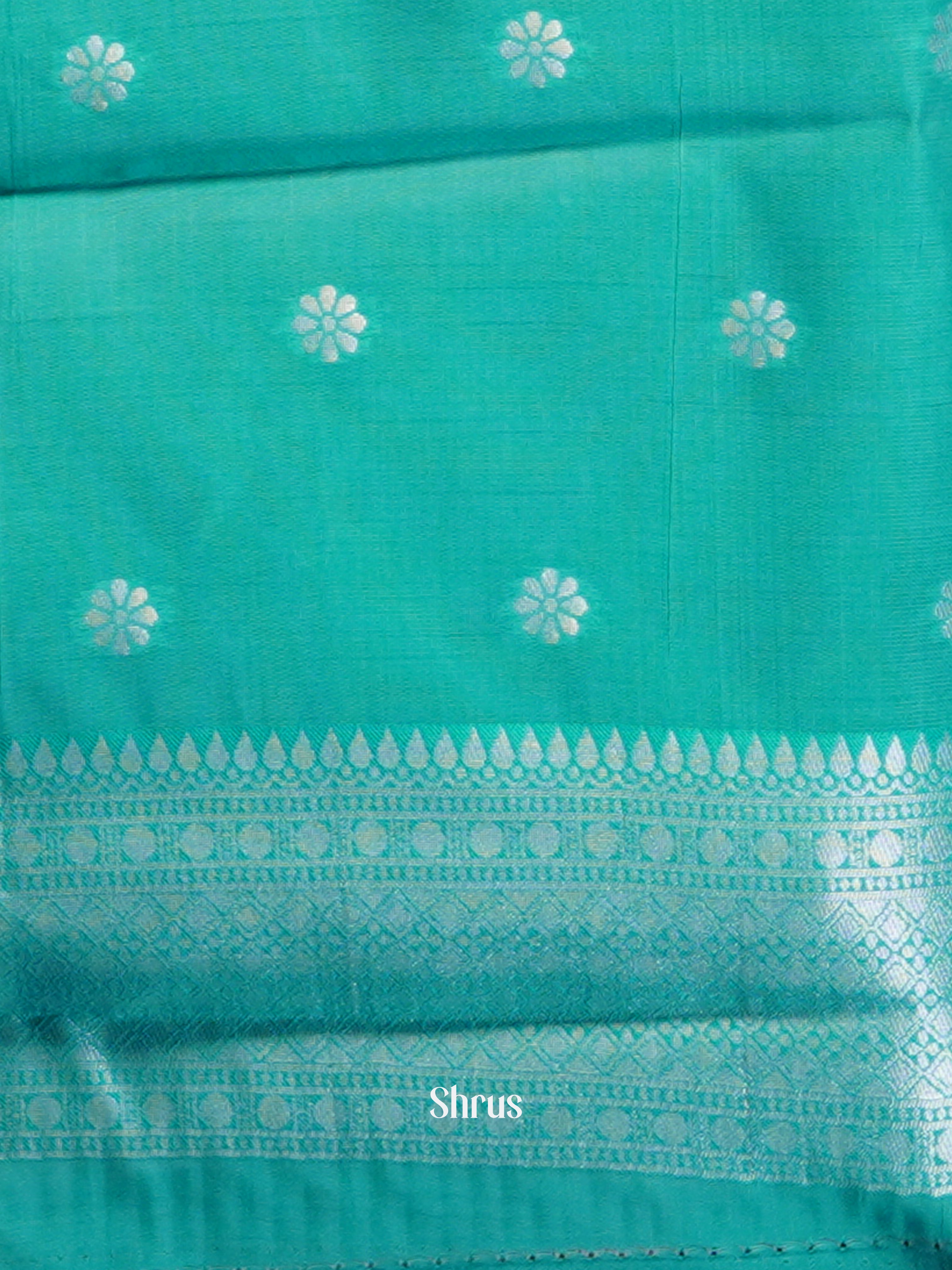 Yellow & Green - Semi Arani Silk Saree - Shop on Shrus.com