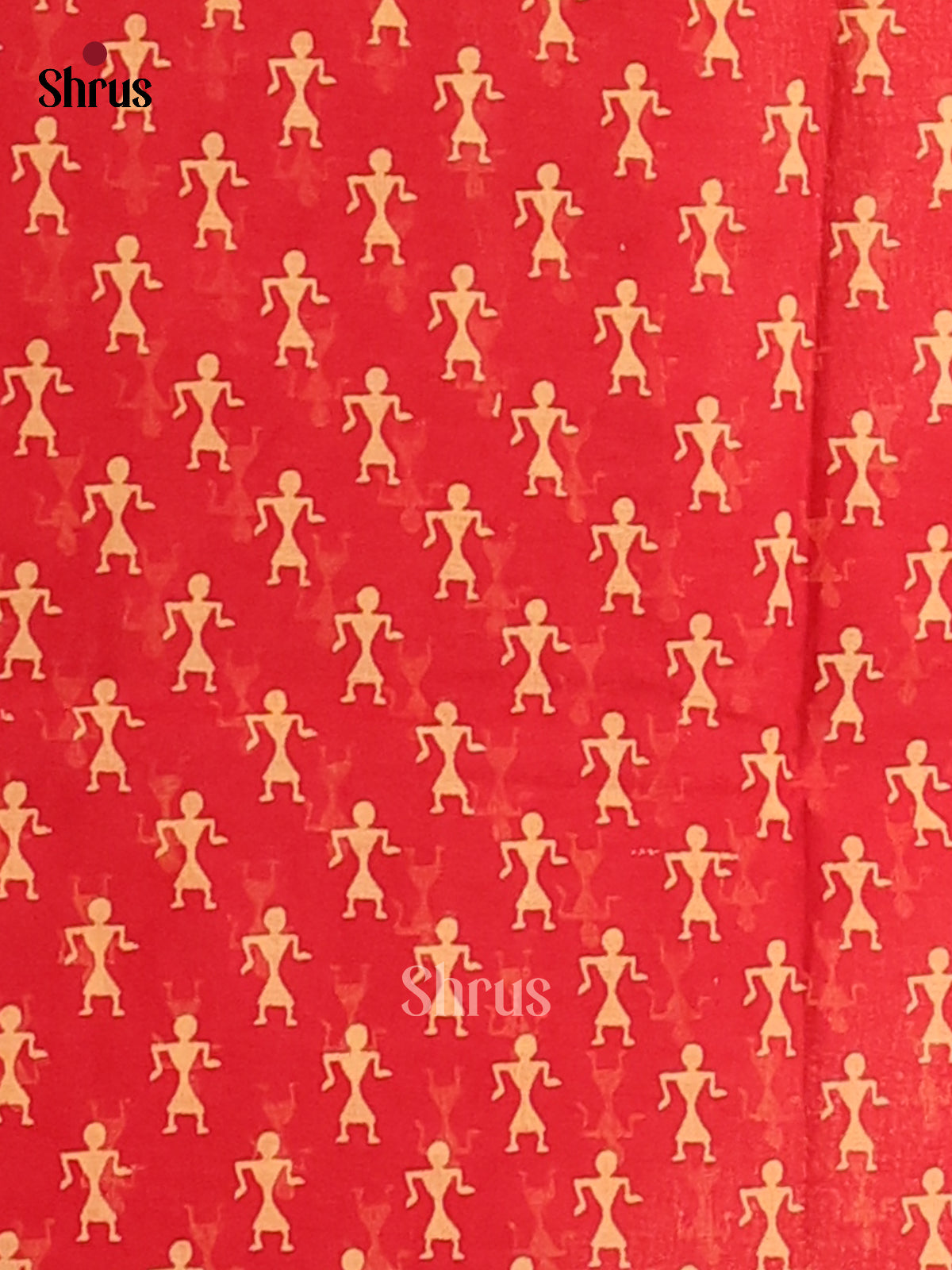 Maroon - Semi Chanderi - CIS06017 - Shop on Shrus.com