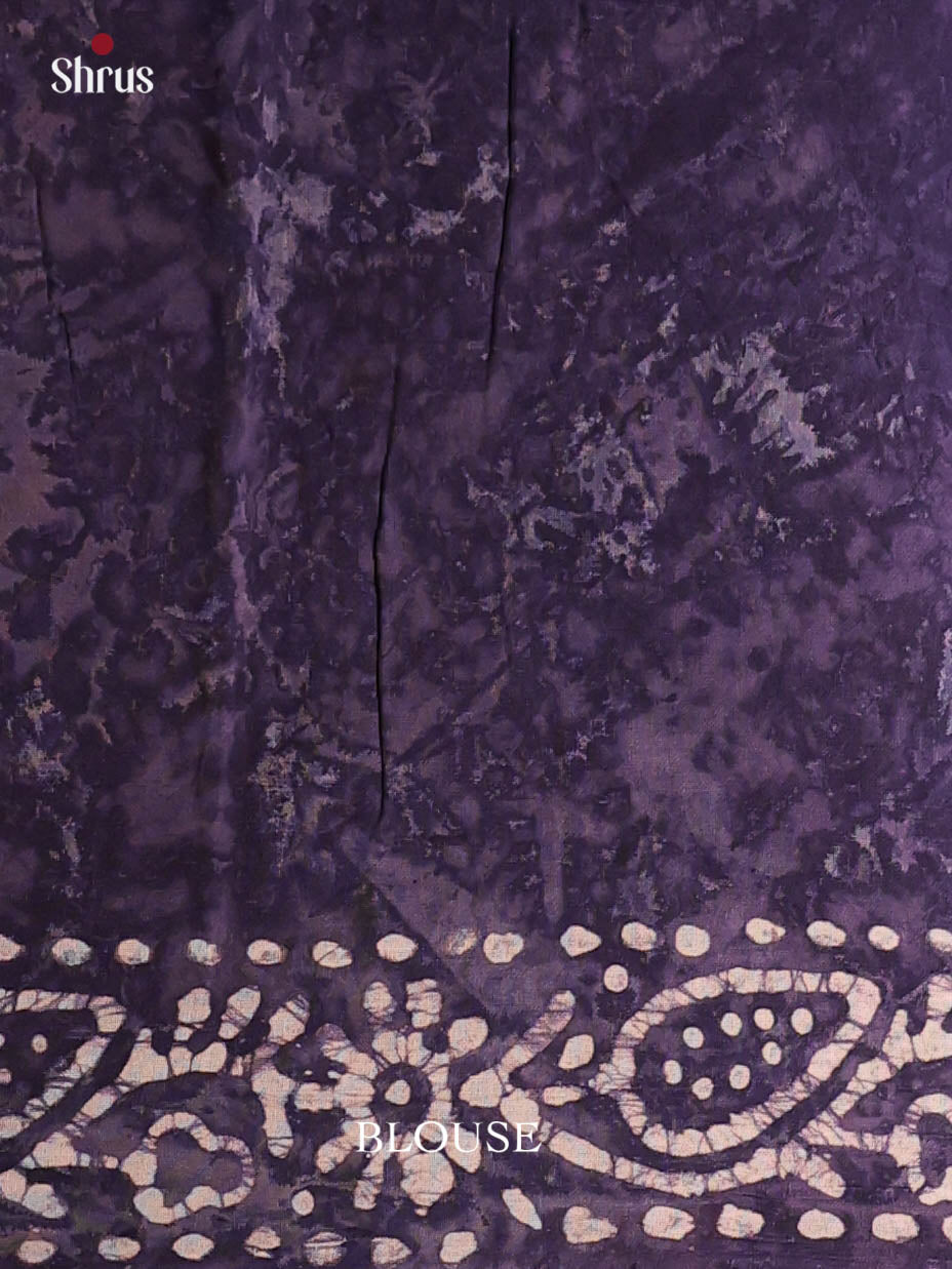 Blue - Jaipur cotton Saree - Shop on Shrus.com