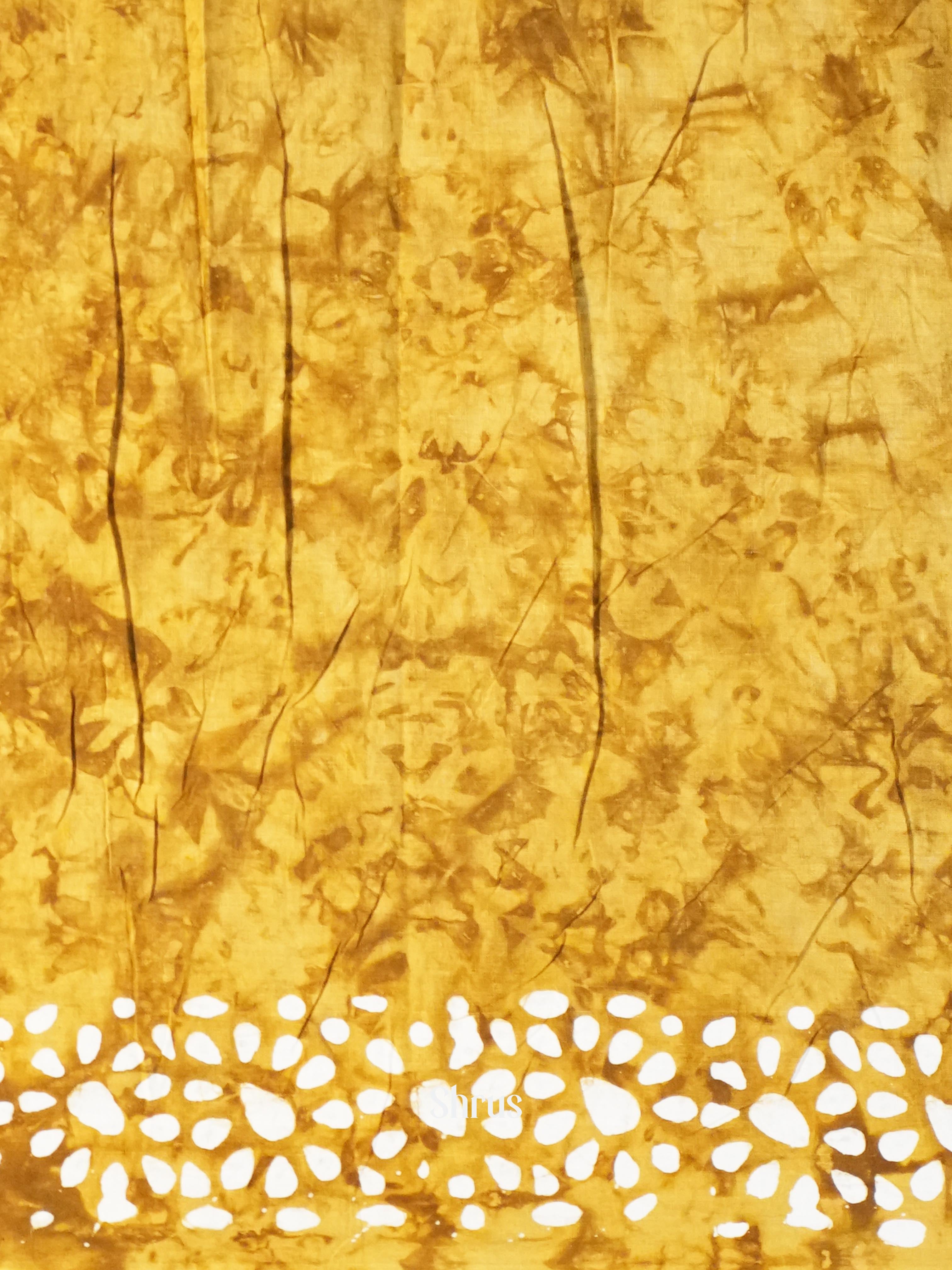 Golden Brown - Jaipur cotton Saree - Shop on Shrus.com