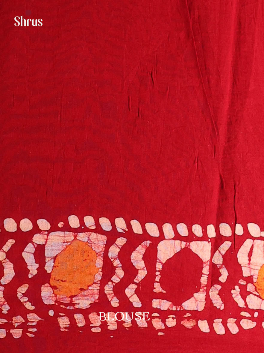 CIS06075 - Jaipur cotton Saree - Shop on Shrus.com