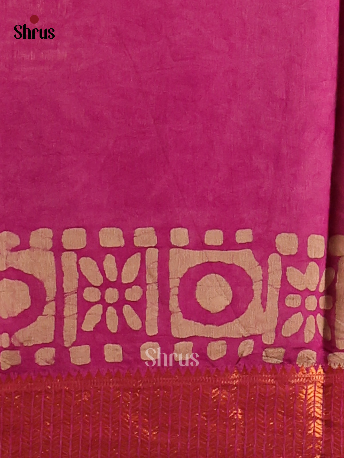 Purple - Semi Chanderi - CIS06137 - Shop on Shrus.com