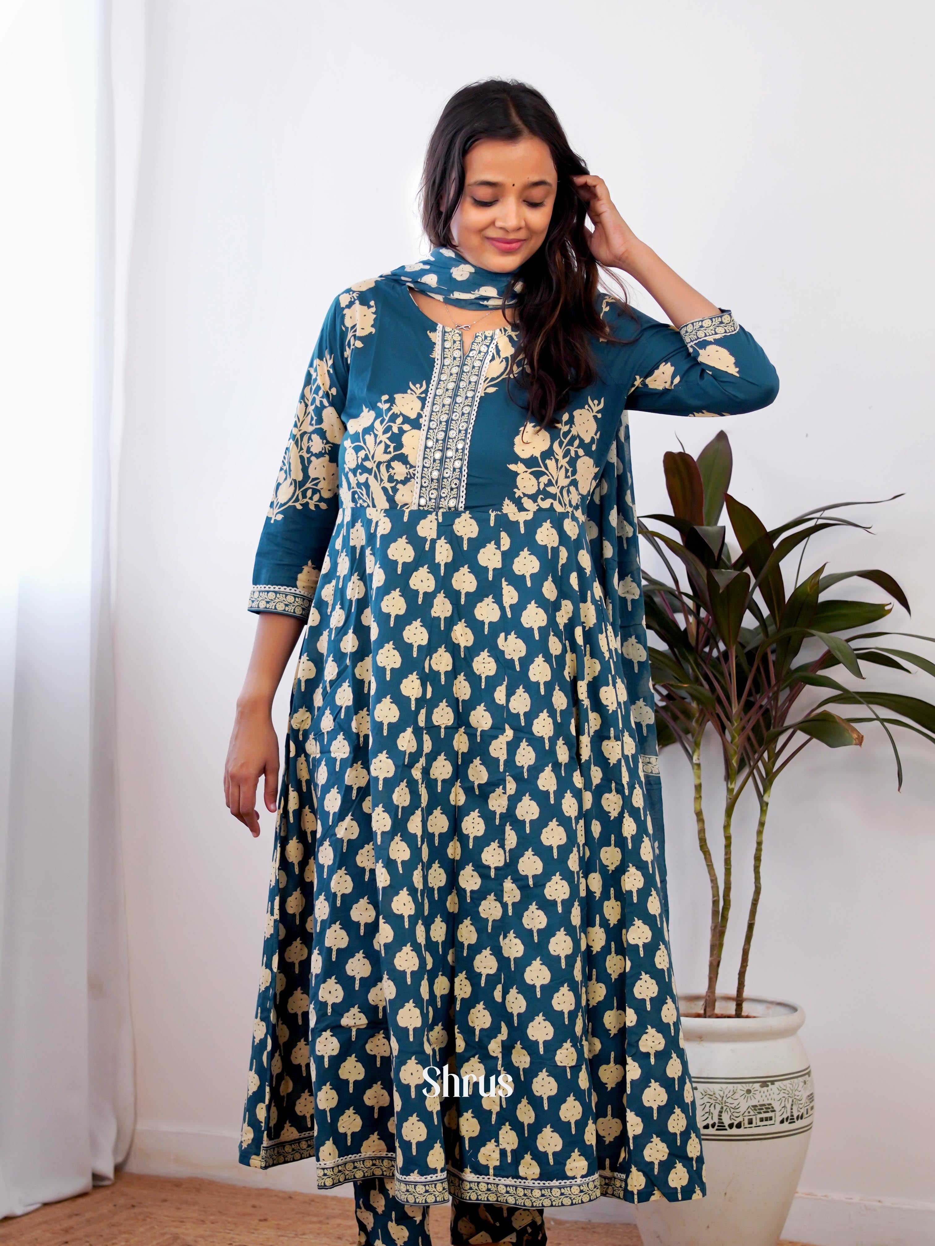 Blue - 3pc Readymade Suits - Shop on Shrus.com