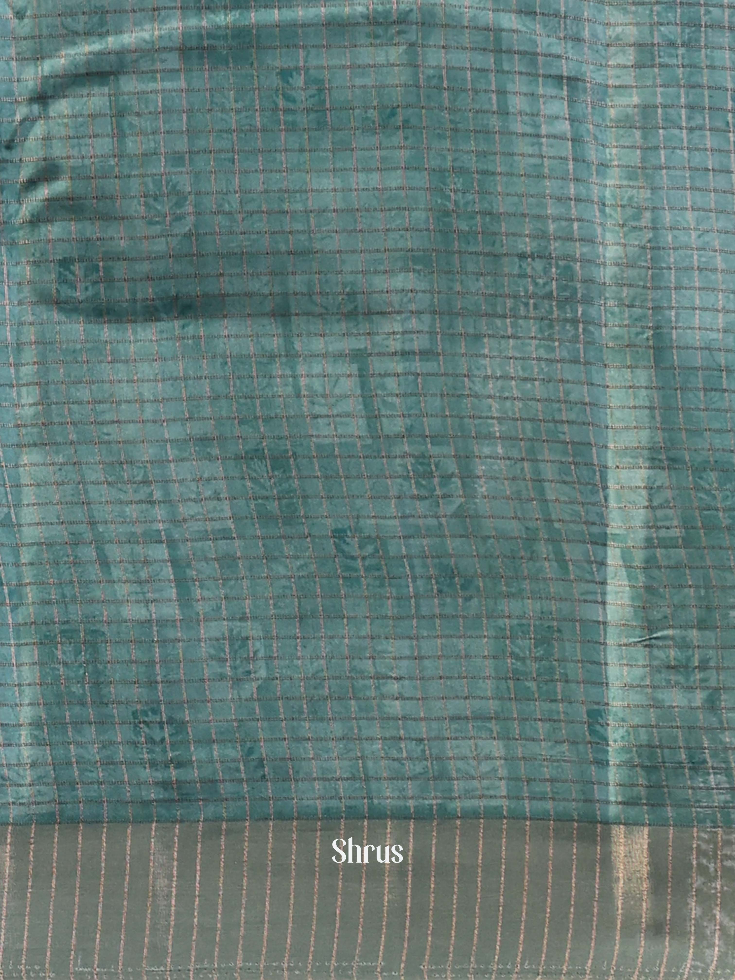 Green- Semi Tussar Saree - Shop on Shrus.com