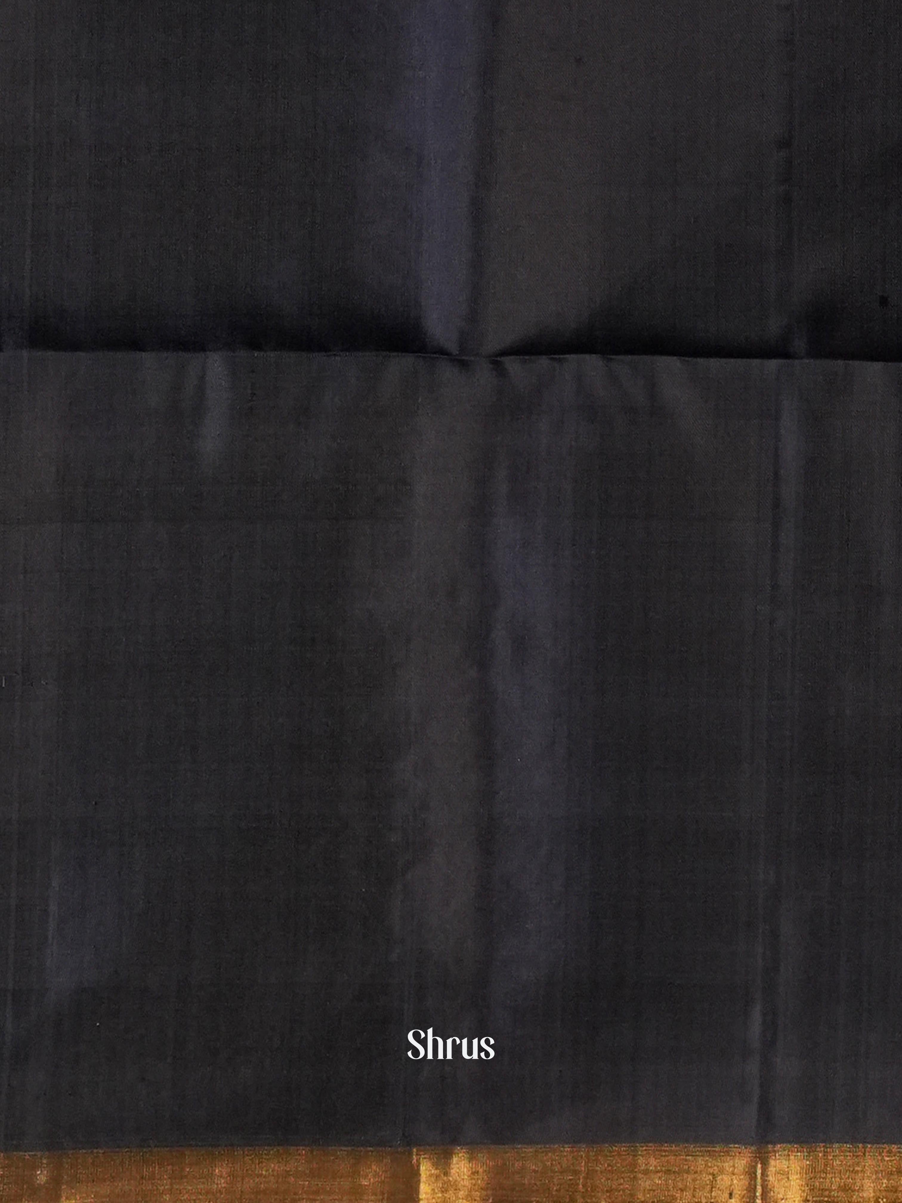Maroon & Black - Soft Silk Saree - Shop on Shrus.com