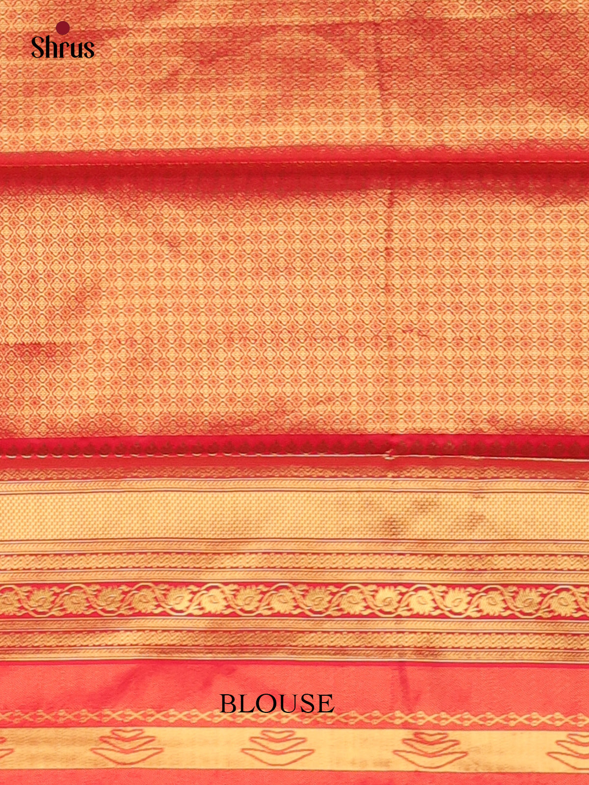 Green & Red - Kanchipuram-halfpure Saree - Shop on Shrus.com