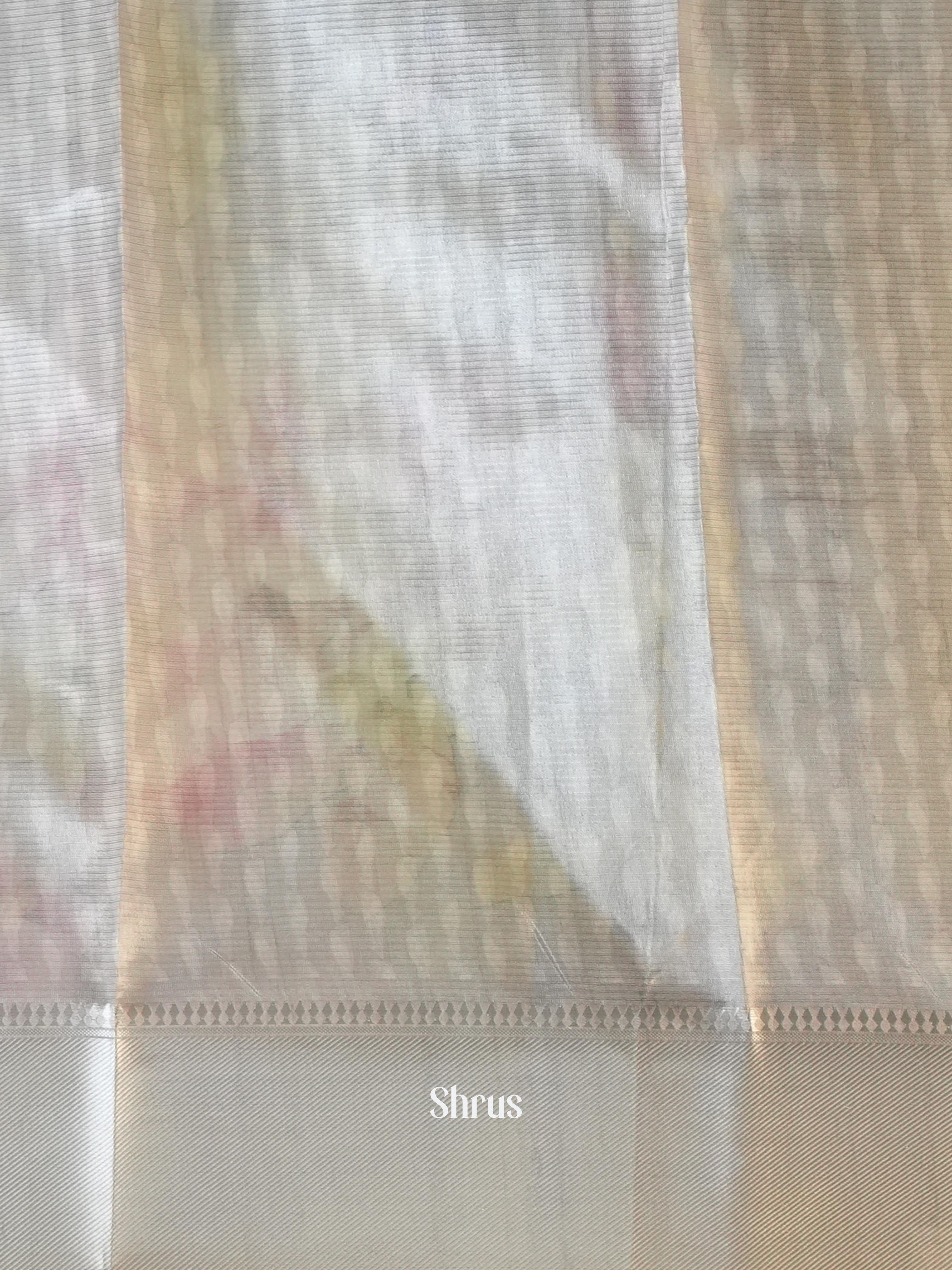 Grey - Printed Semi Tussar - Shop on Shrus.com