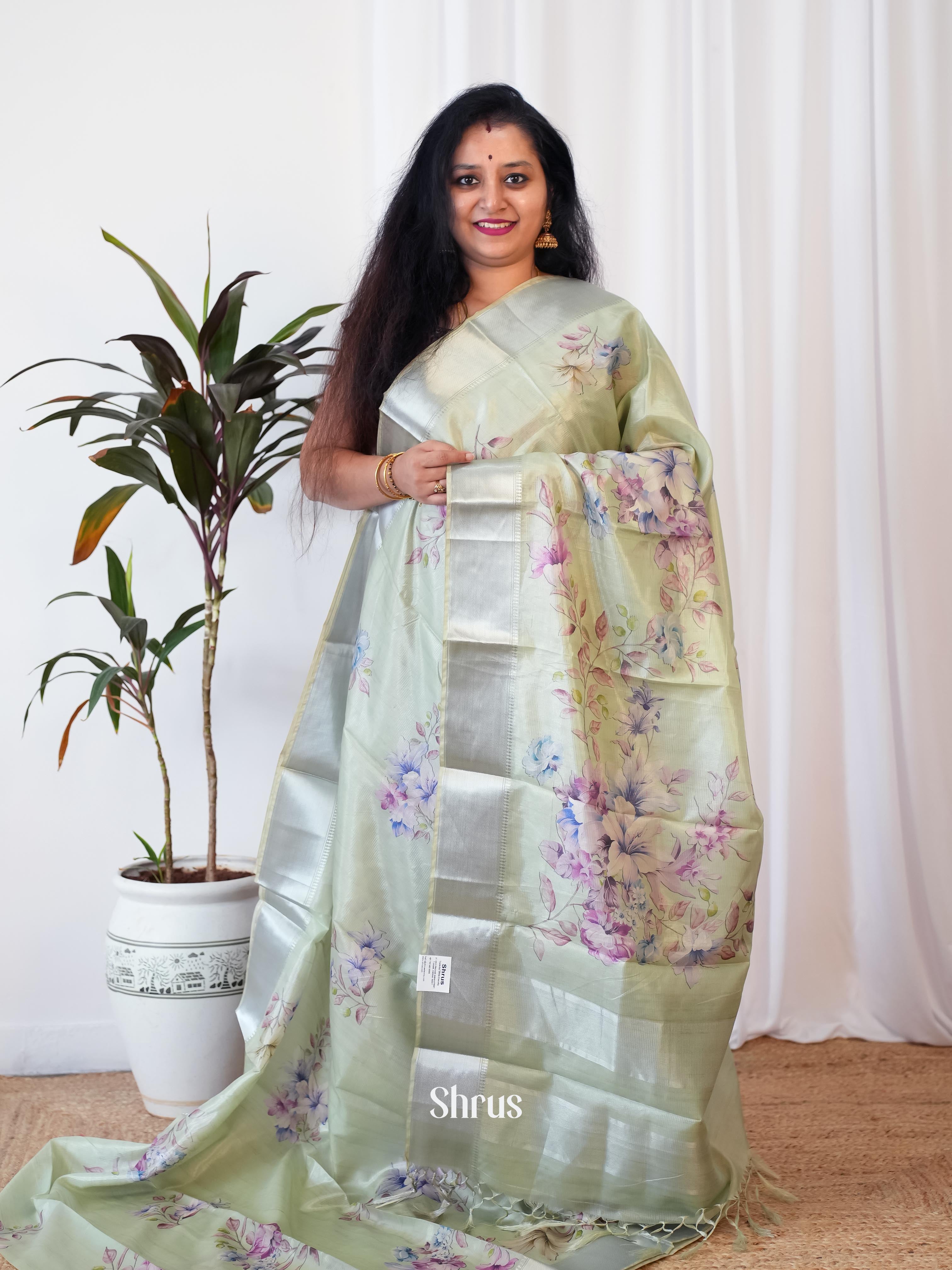 CIS06410 - Printed Semi Tussar - Shop on Shrus.com
