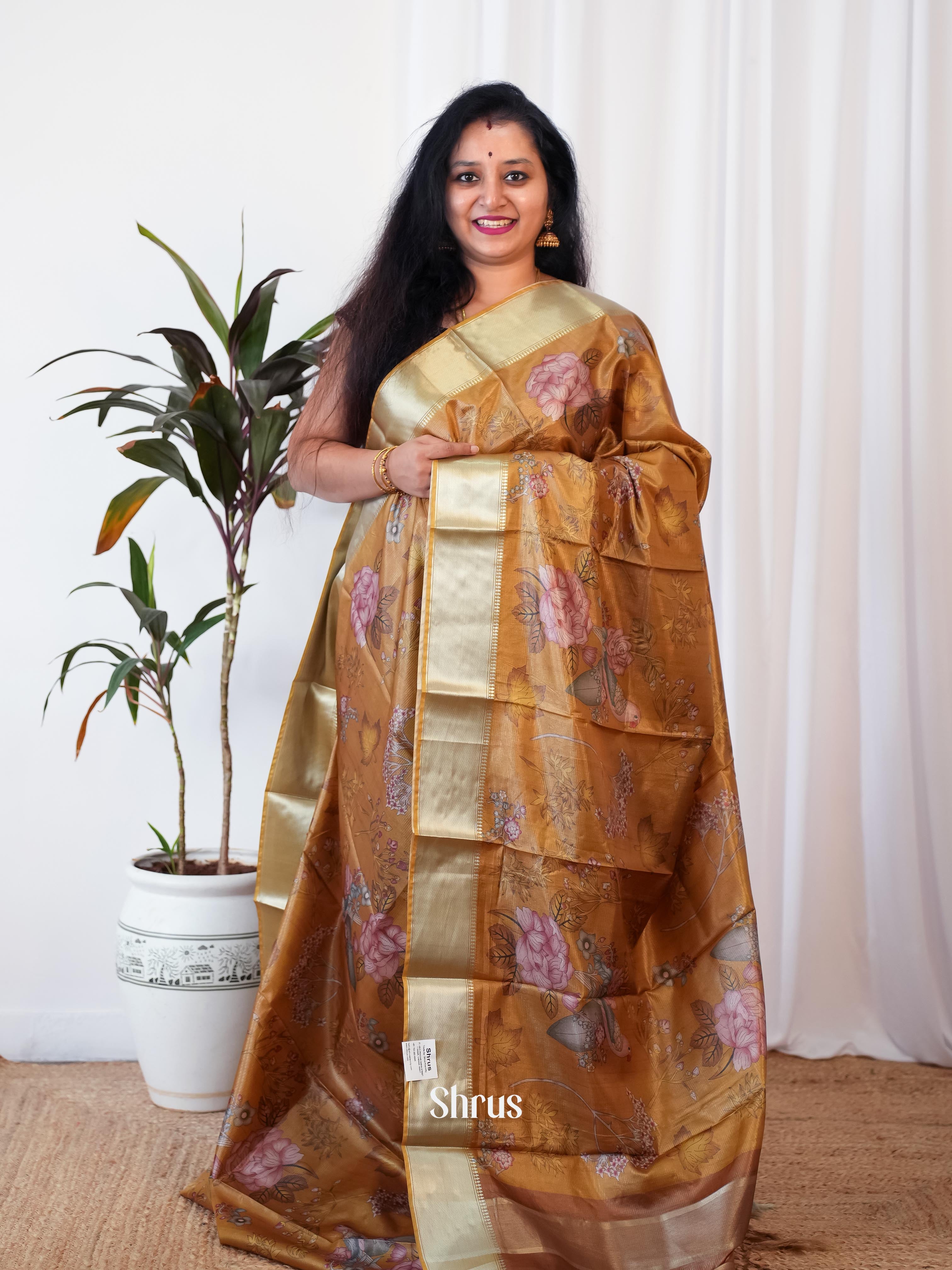 CIS06411 - Printed Semi Tussar - Shop on Shrus.com