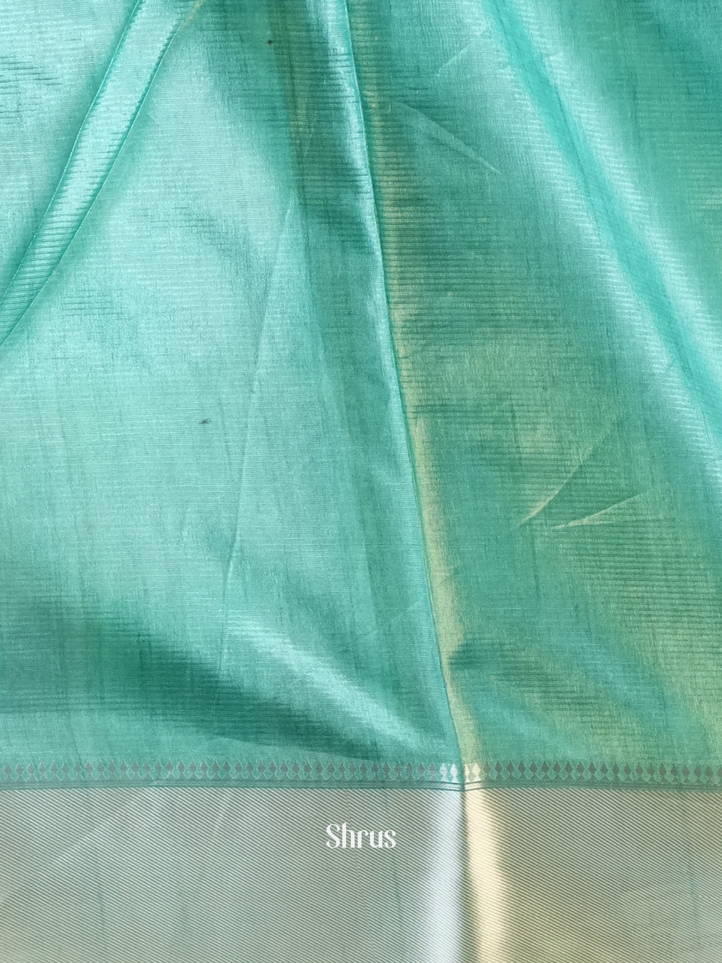 Pastel Green - Printed Semi Tussar - Shop on Shrus.com